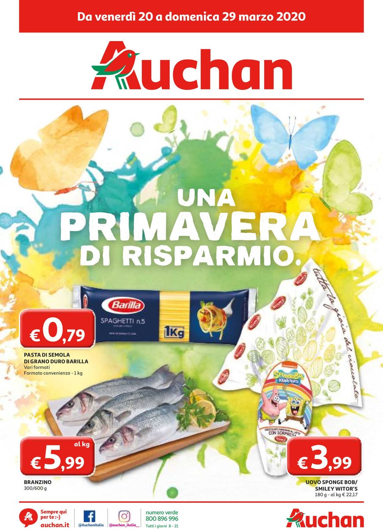 Volantino Auchan - Offerte 20/03-29/03/2020
