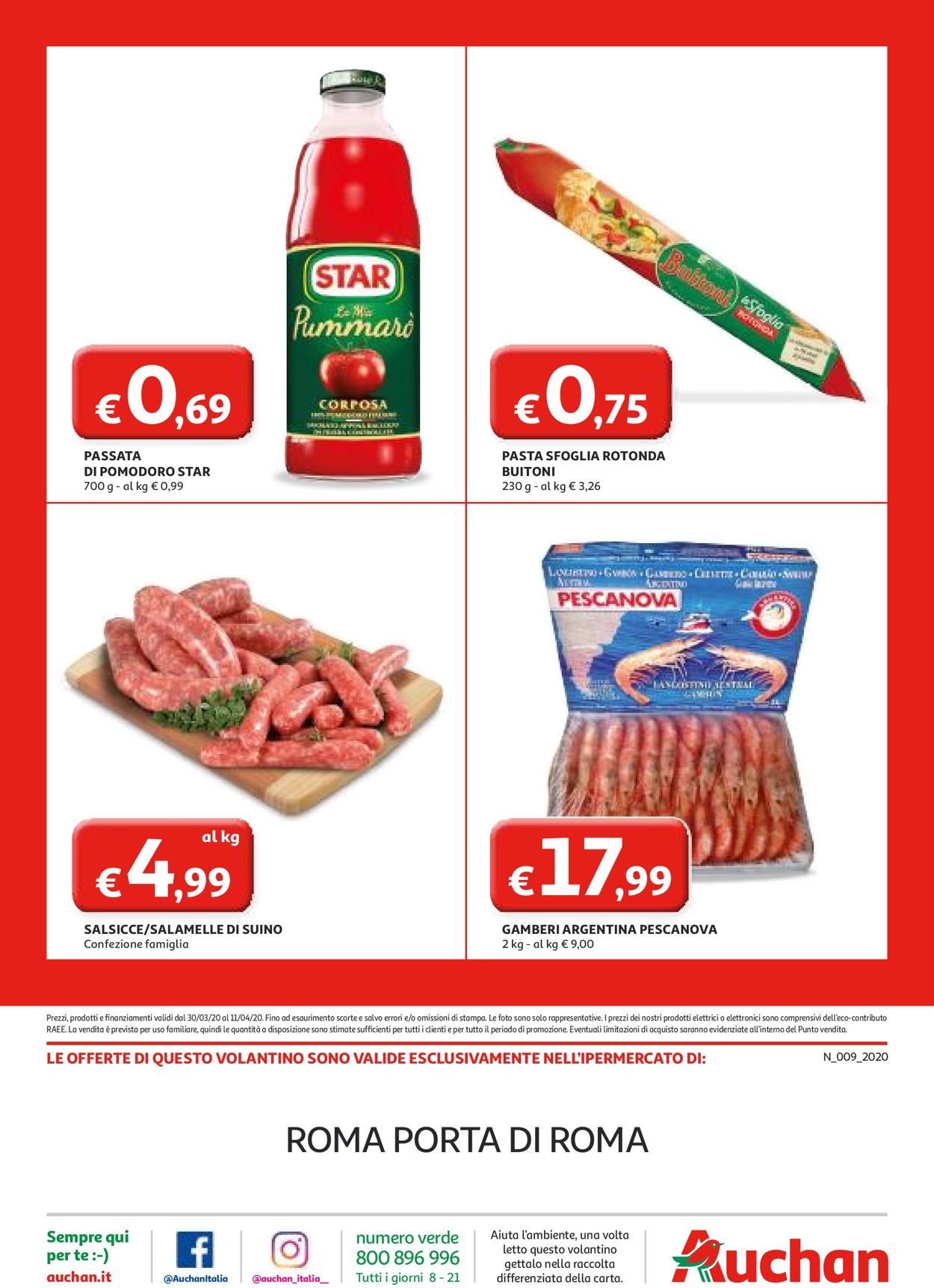 Volantino Auchan - Offerte 30/03-11/04/2020 (Pagina 40)