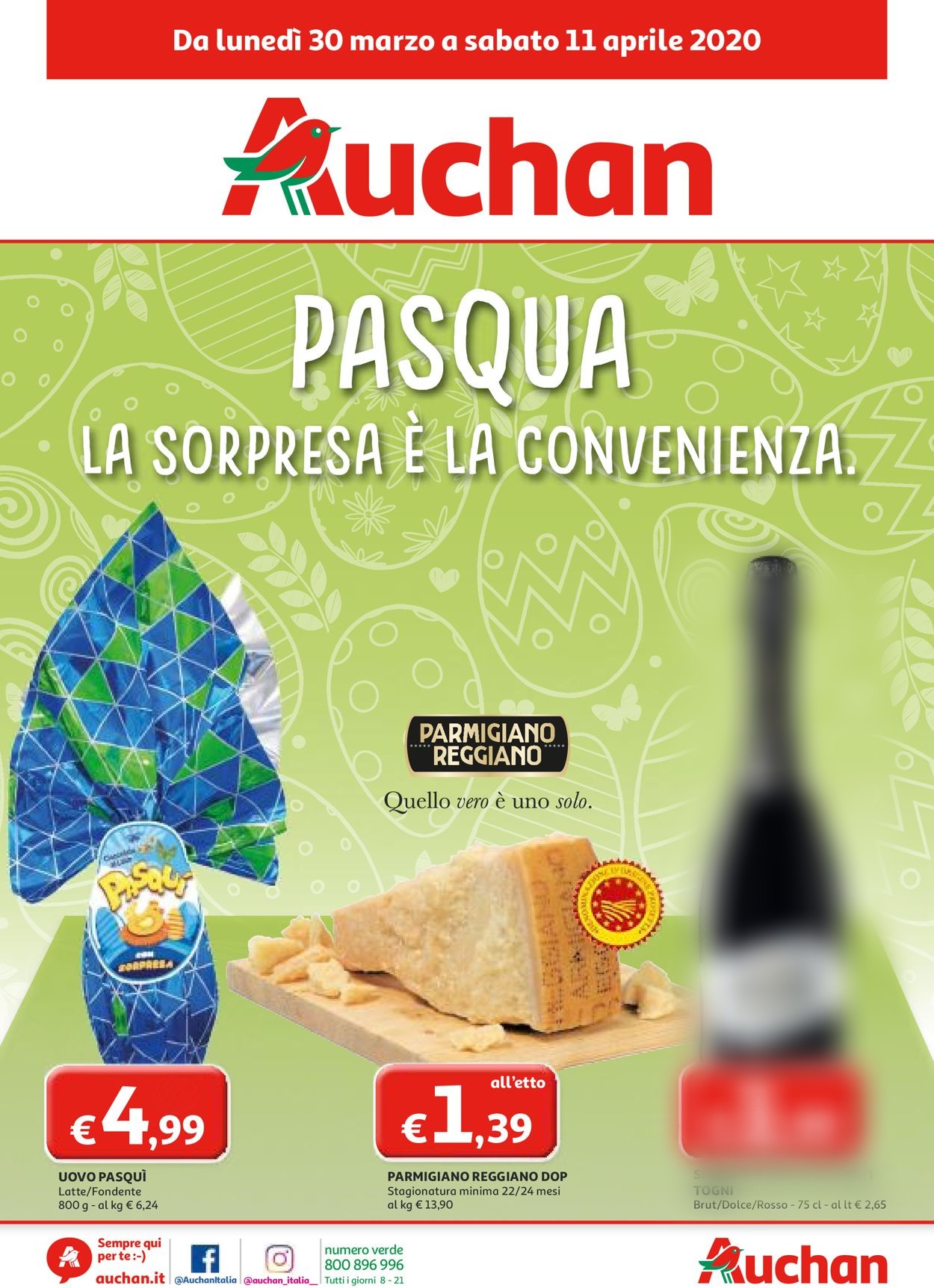 Volantino Auchan - Offerte 30/03-11/04/2020