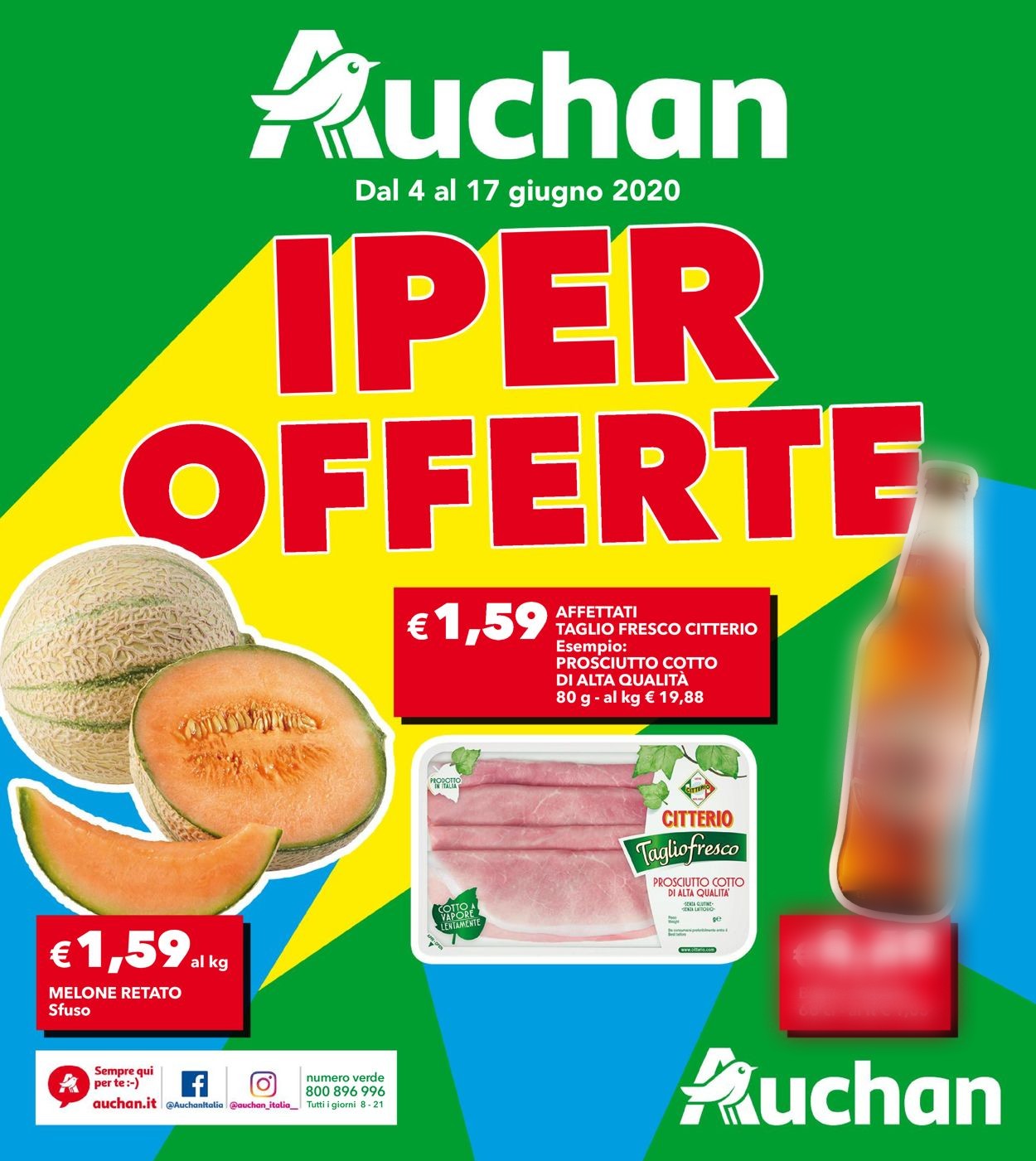 Volantino Auchan - Offerte 04/06-17/06/2020