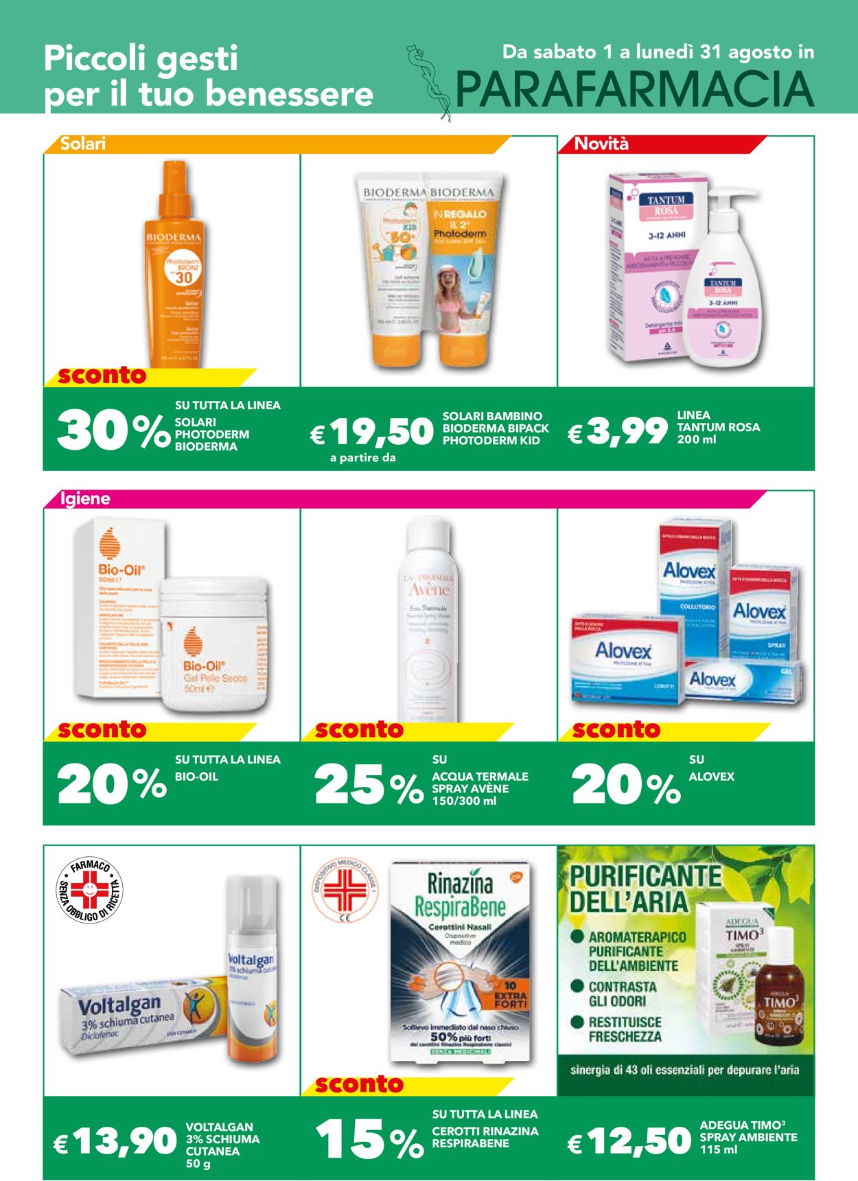 Volantino Auchan - Offerte 01/08-31/08/2020