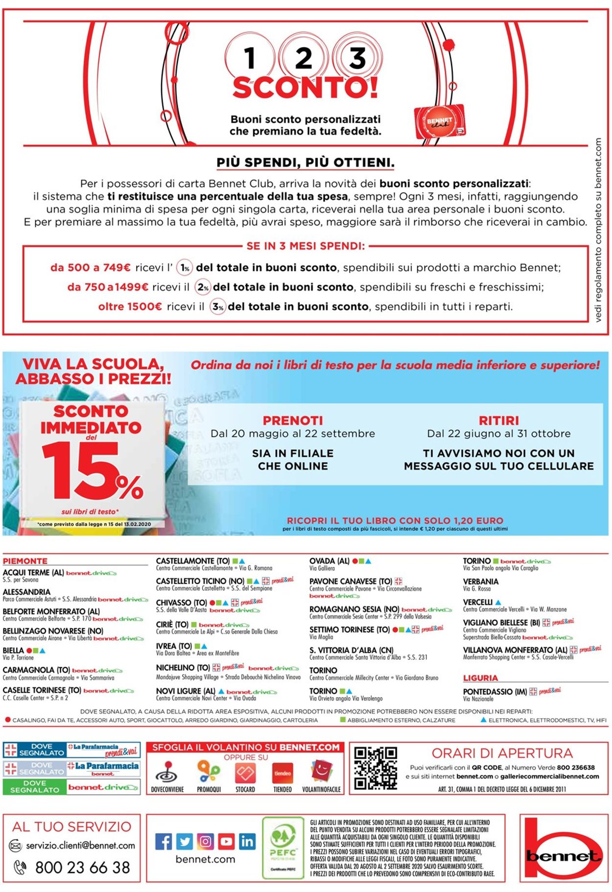 Volantino bennet - Offerte 20/08-02/09/2020 (Pagina 32)