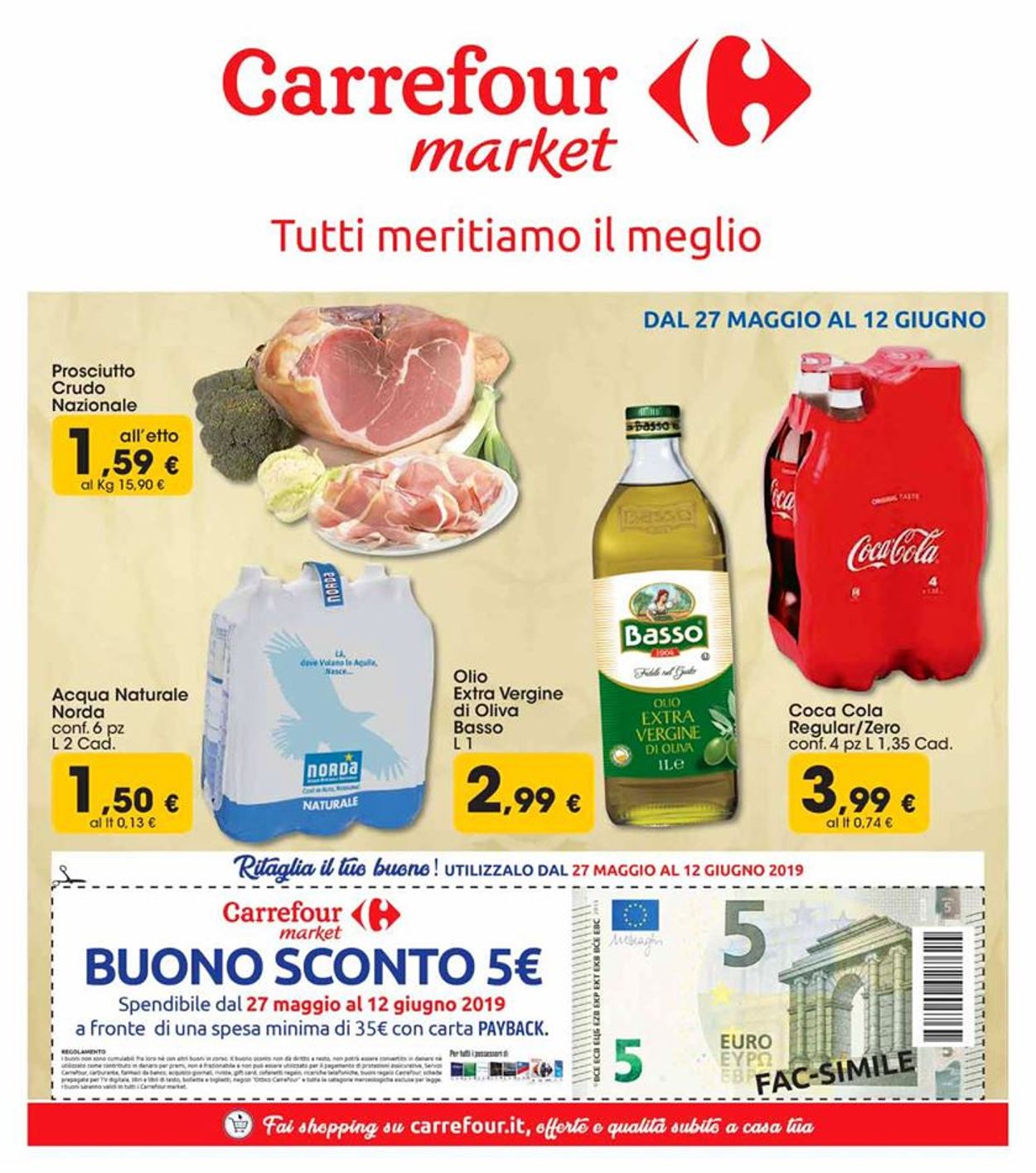 Volantino Carrefour - Offerte 27/05-12/06/2019