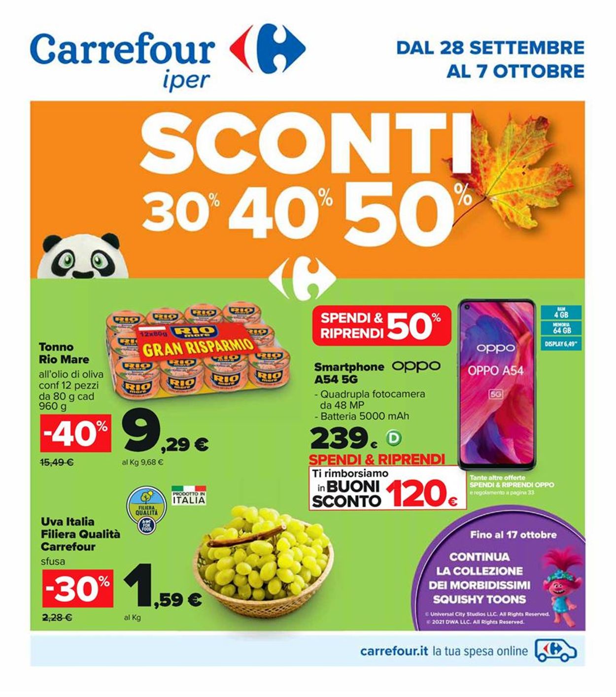 Volantino Carrefour - Offerte 28/09-07/10/2021