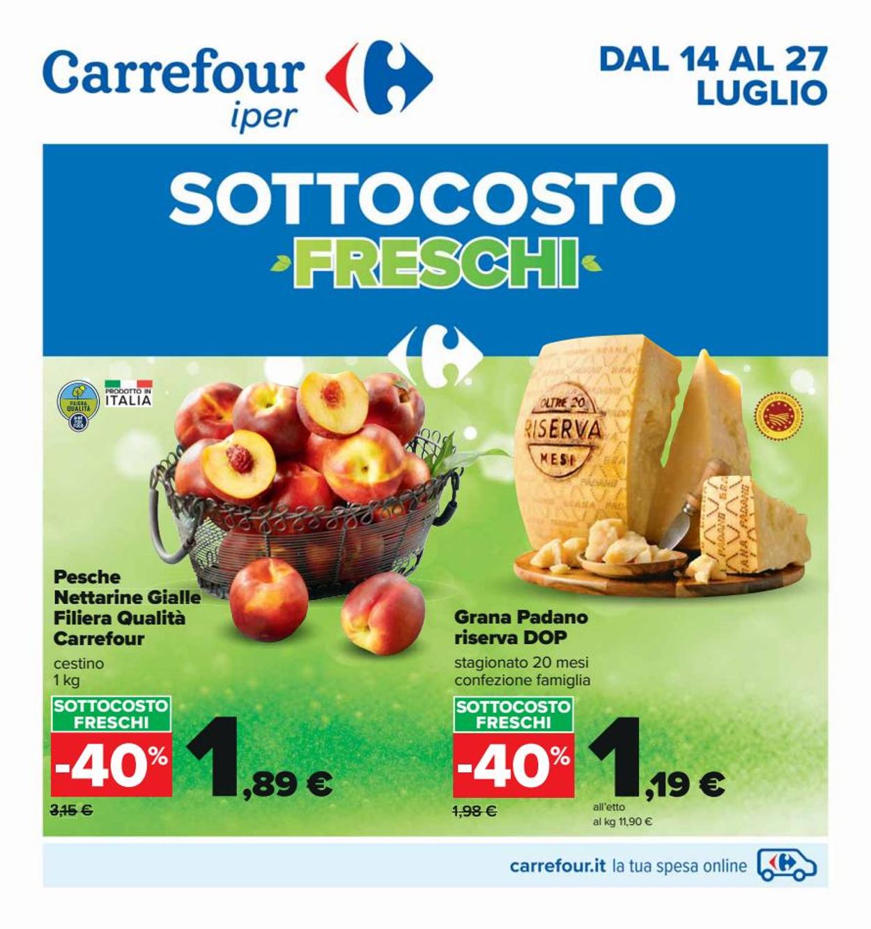 Volantino Carrefour - Offerte 14/07-27/07/2022
