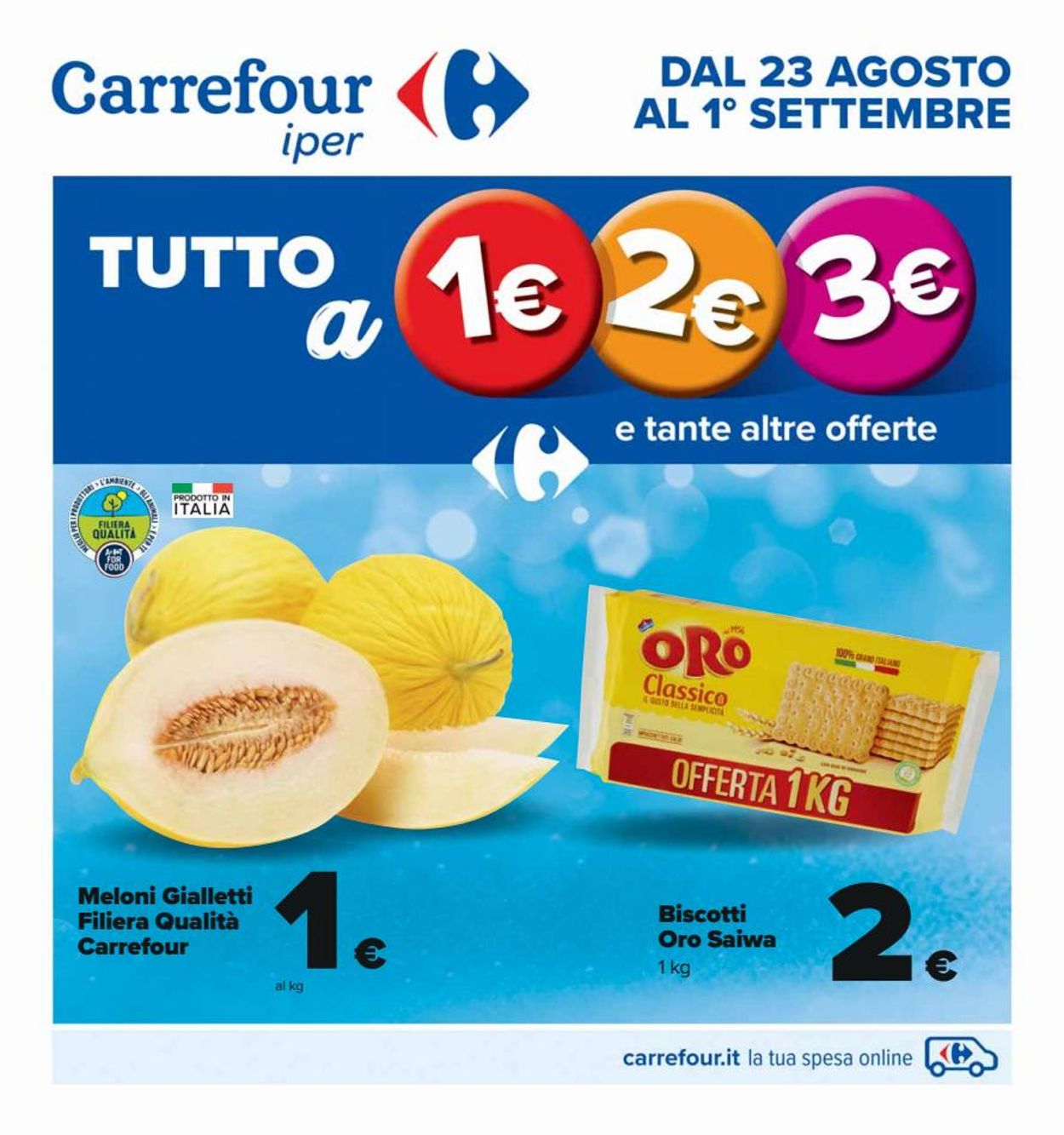 Volantino Carrefour - Offerte 23/08-01/09/2022