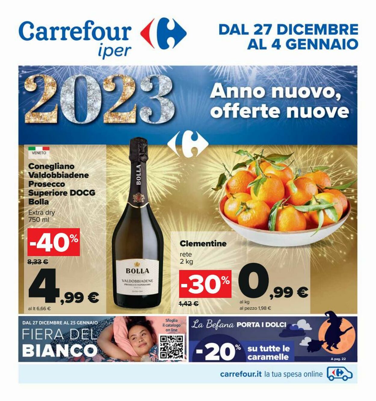 Volantino Carrefour - Offerte 27/12-04/01/2023