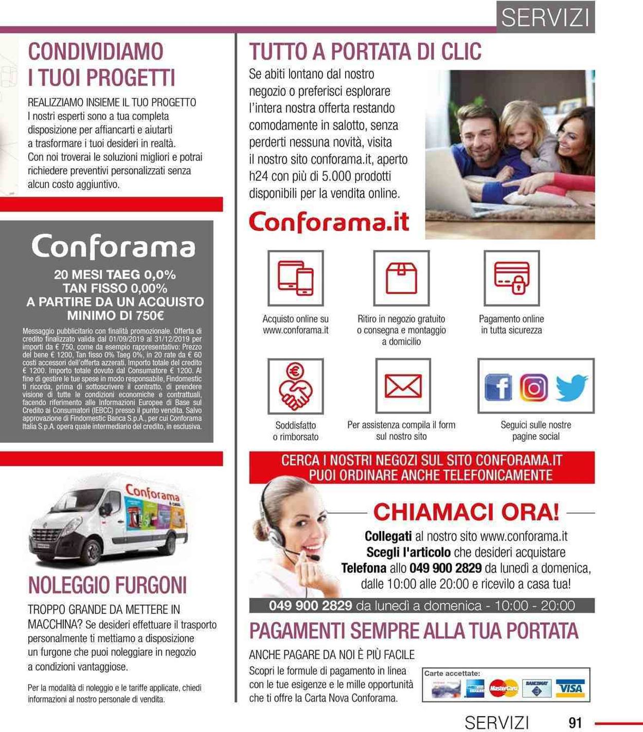 Volantino Conforama - Offerte 11/09-31/12/2019 (Pagina 91)