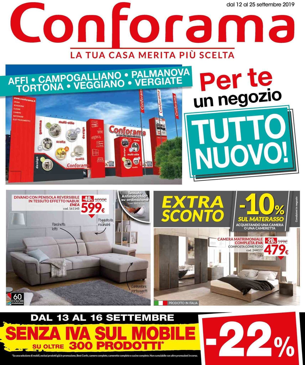 Volantino Conforama - Offerte 12/09-25/09/2019