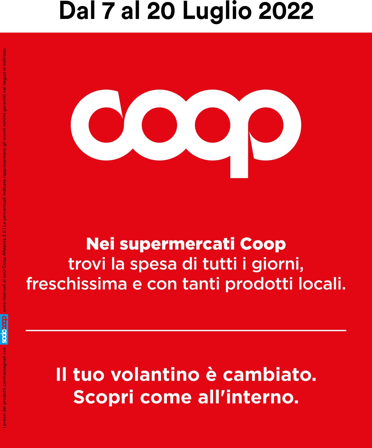 Volantino Coop - Offerte 07/07-20/07/2022