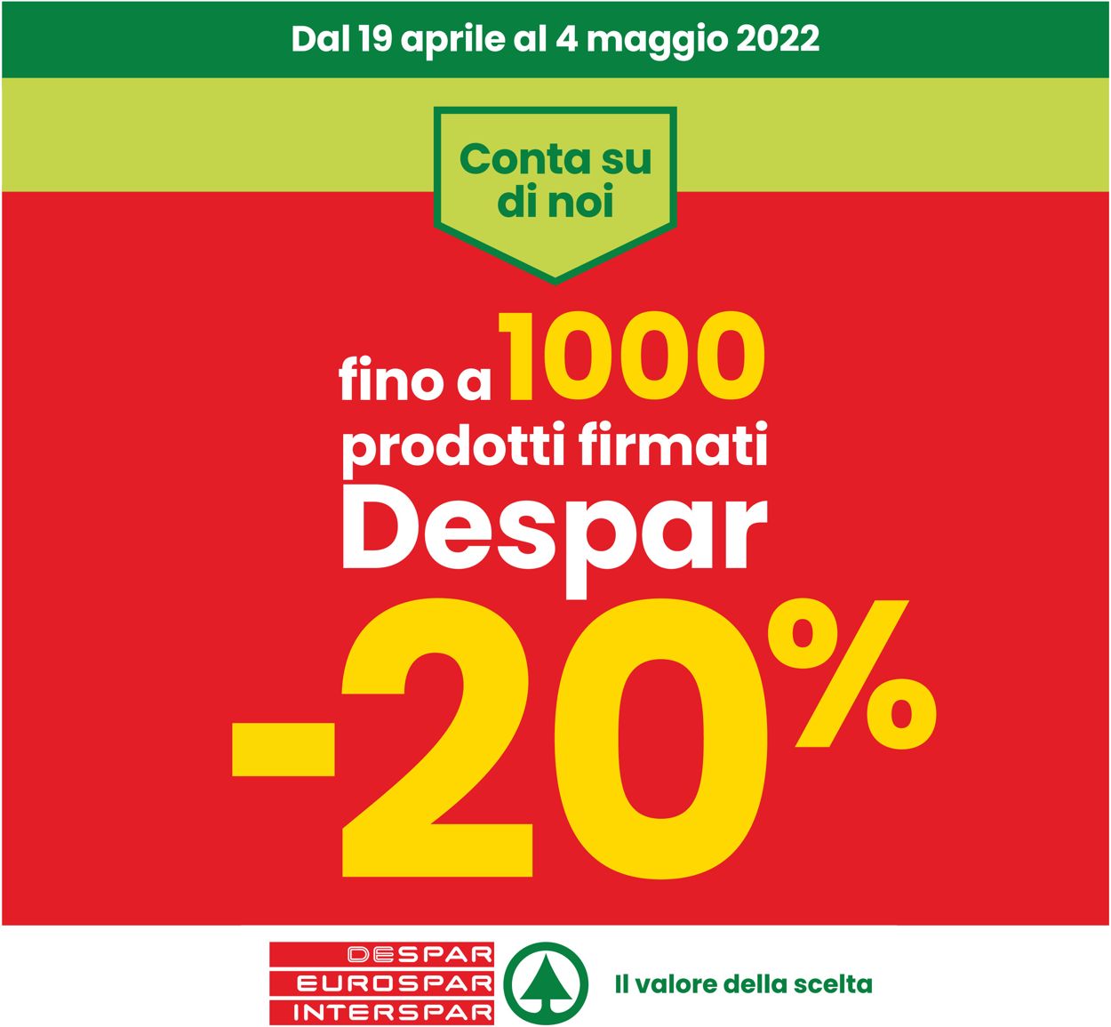 Volantino Despar - Offerte 19/04-04/05/2022