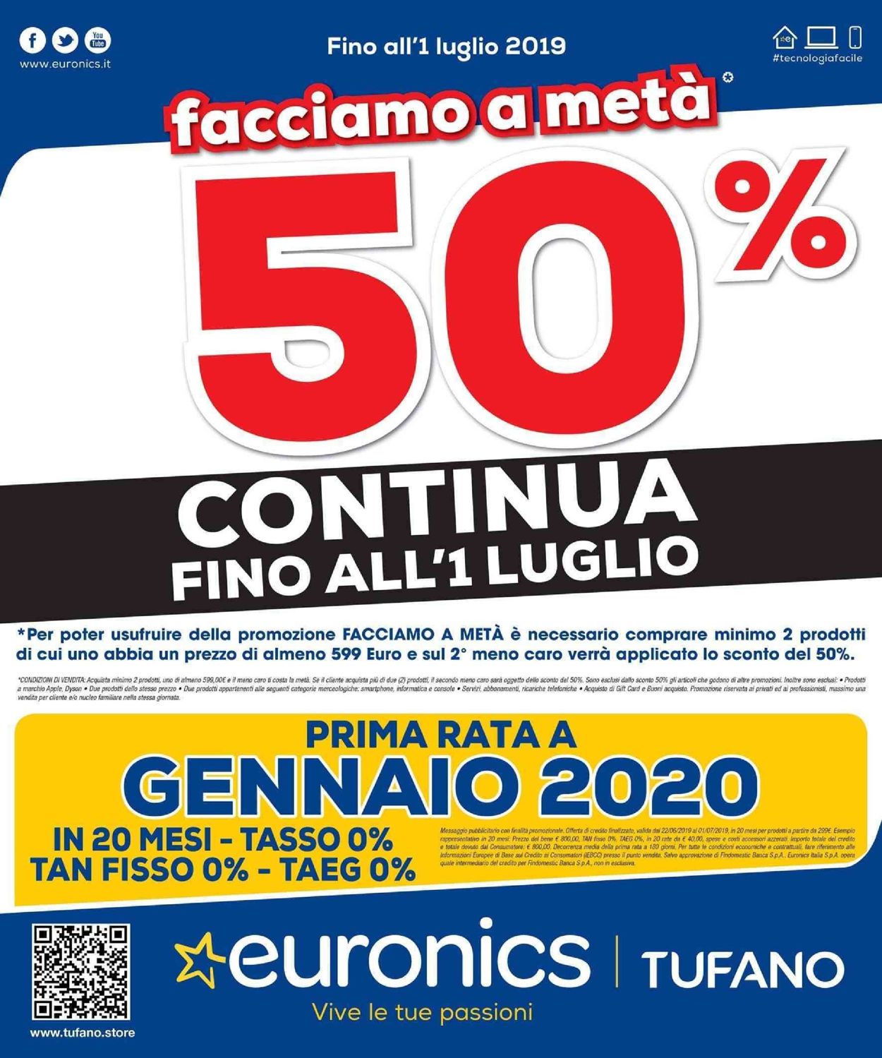 Volantino Euronics - Offerte 26/06-01/07/2019