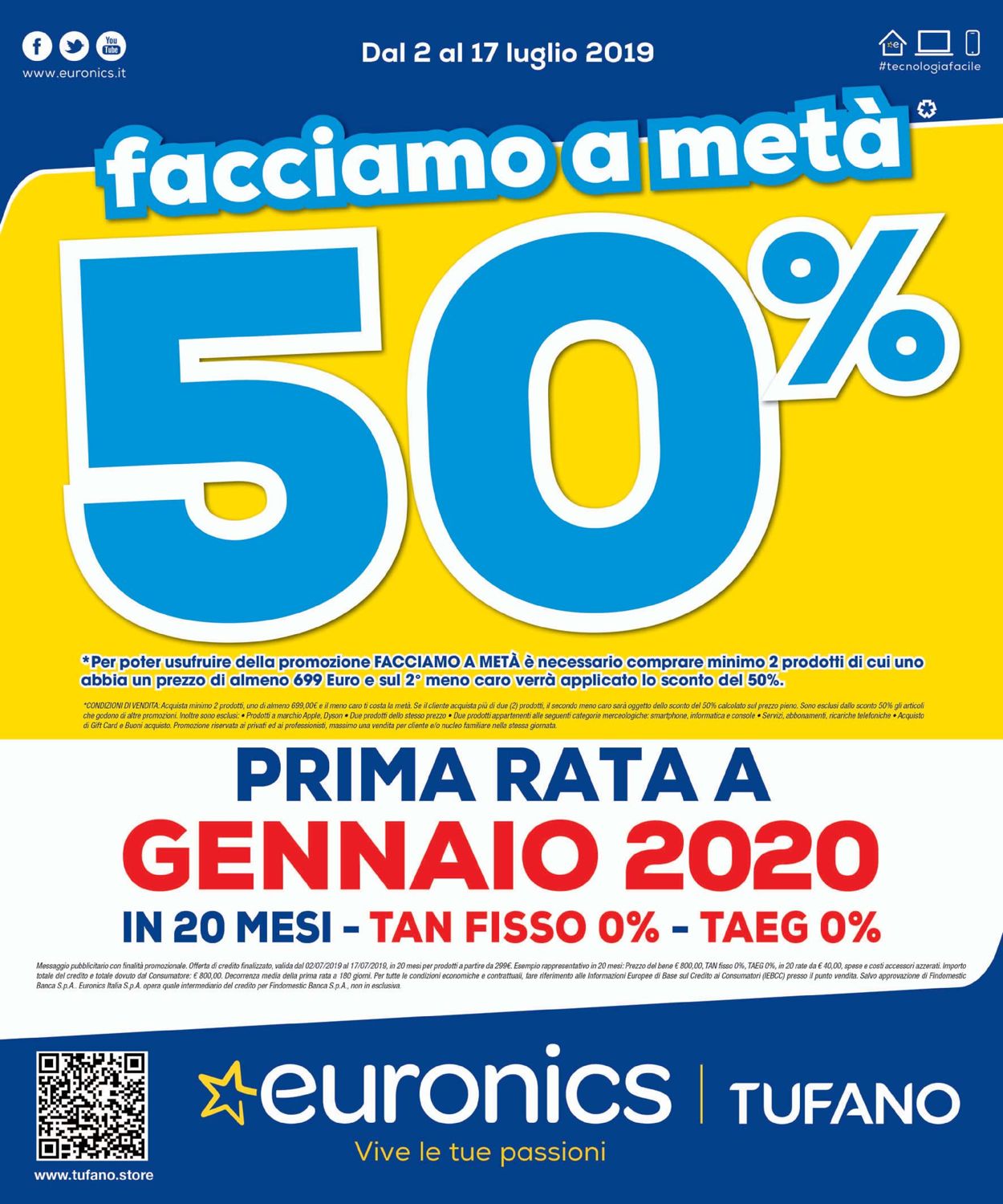 Volantino Euronics - Offerte 02/07-17/07/2019