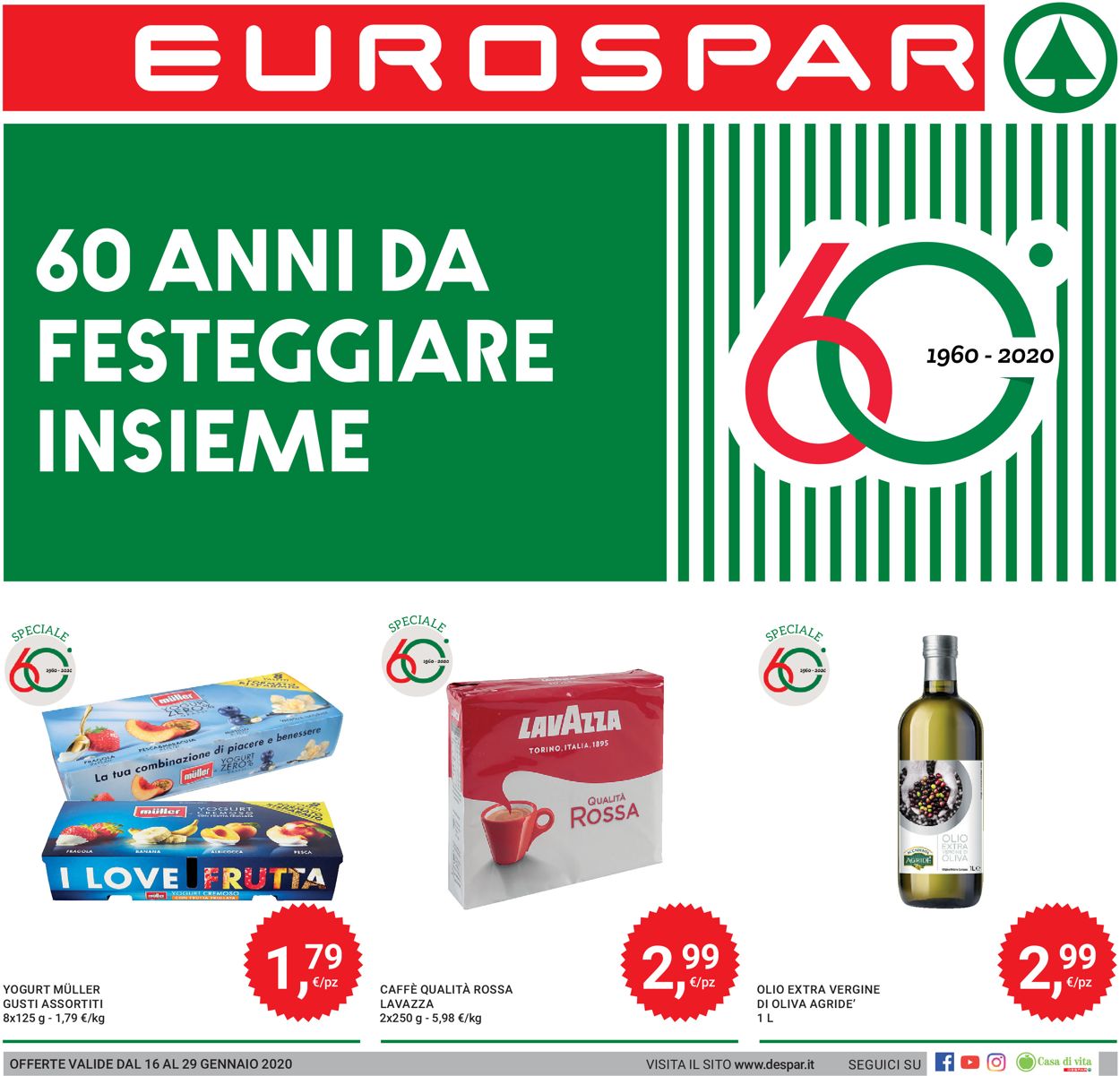 Volantino Eurospar - Offerte 16/01-29/01/2020