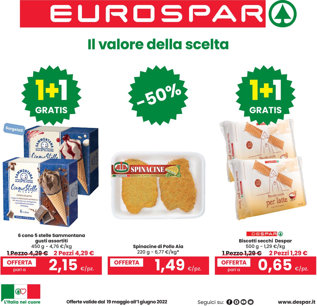 Volantino Eurospar - Offerte 19/05-01/06/2022