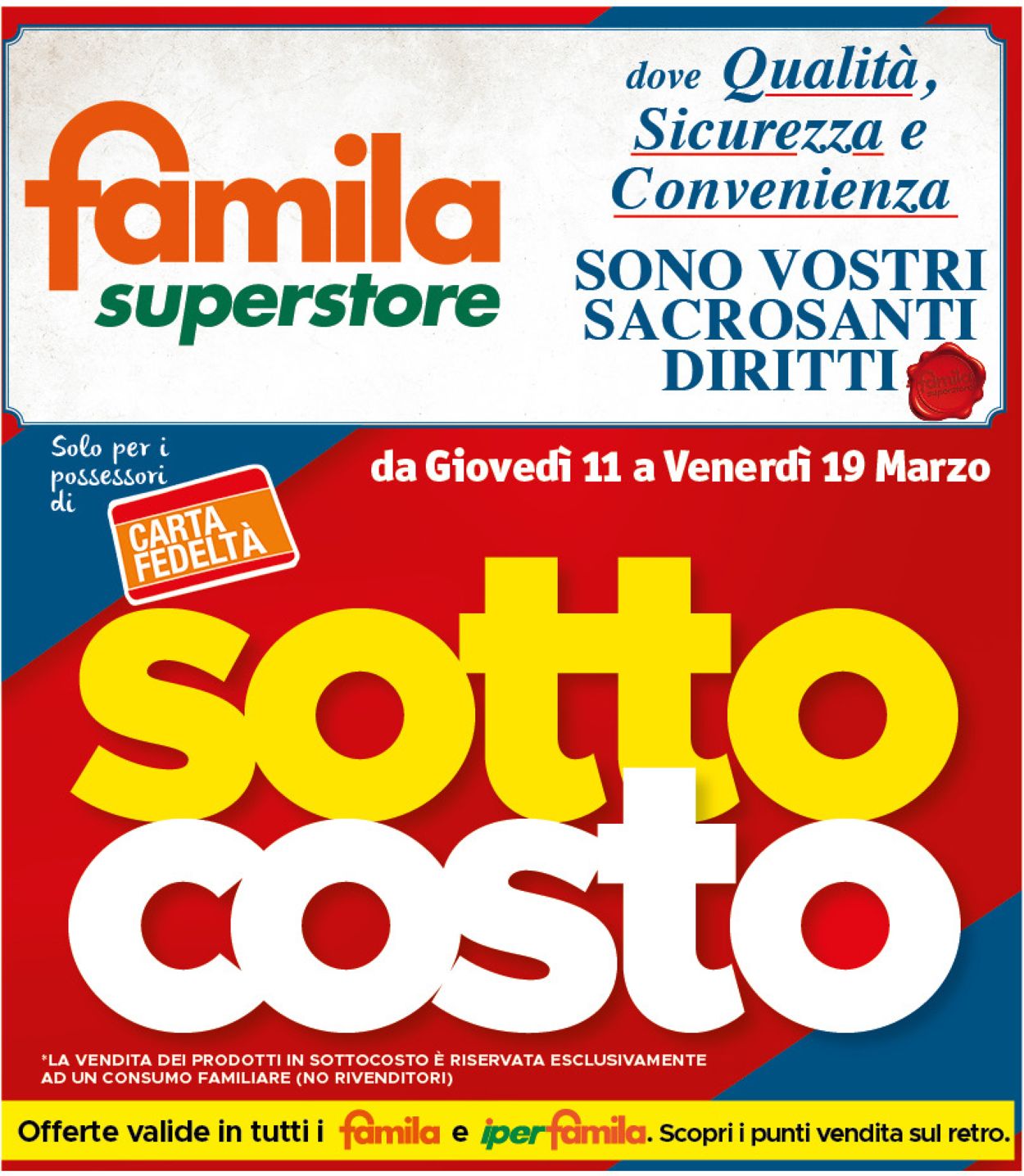 Volantino Famila - Offerte 11/03-19/03/2021