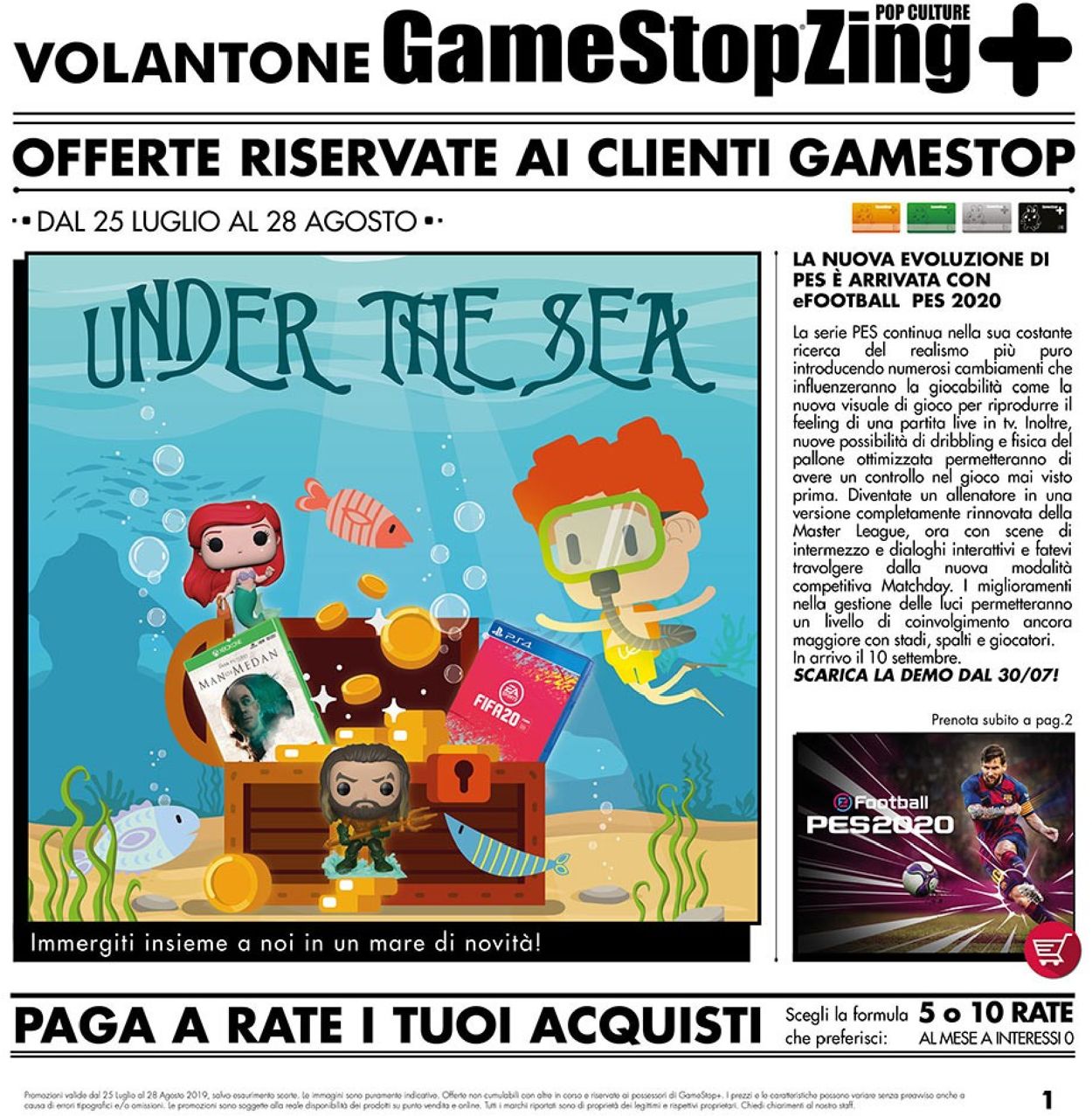 Volantino Gamestop - Offerte 25/07-28/08/2019