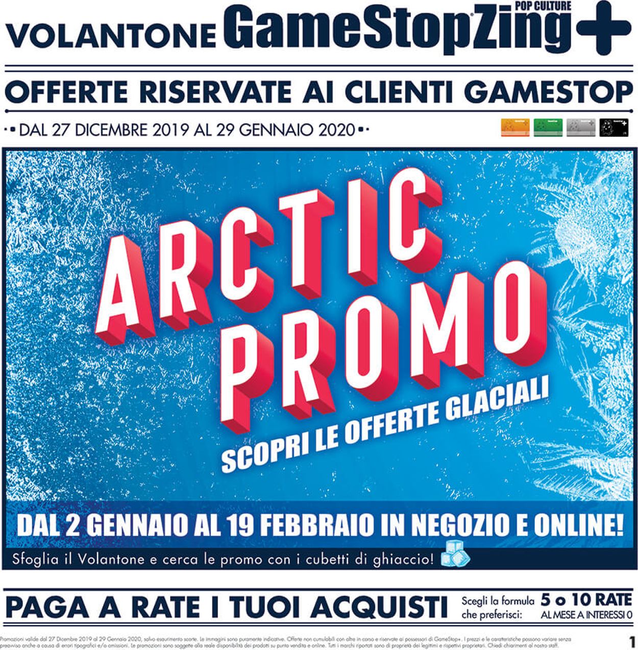 Volantino Gamestop - Offerte 27/12-29/01/2020