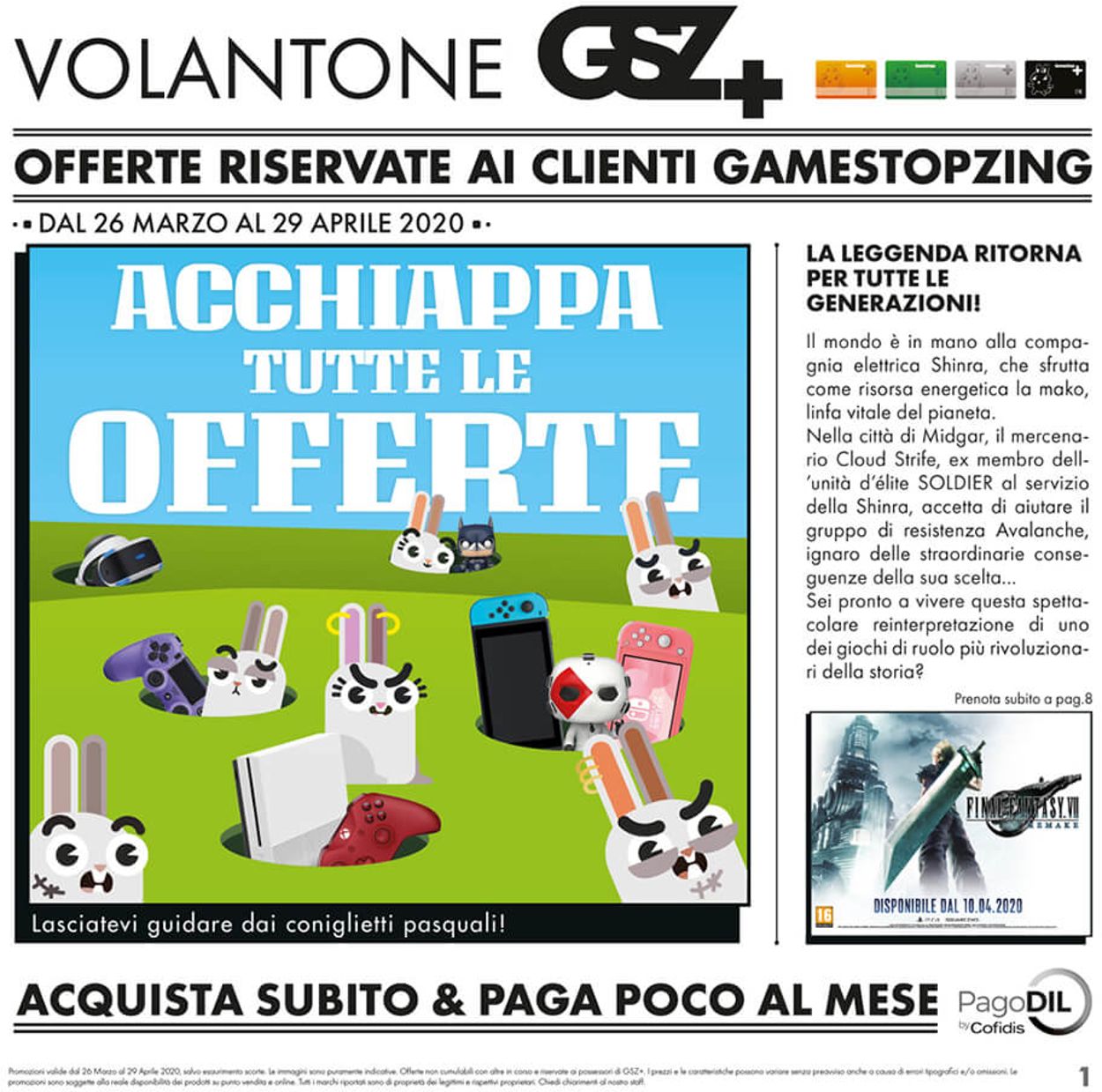 Volantino Gamestop - Offerte 26/03-29/04/2020