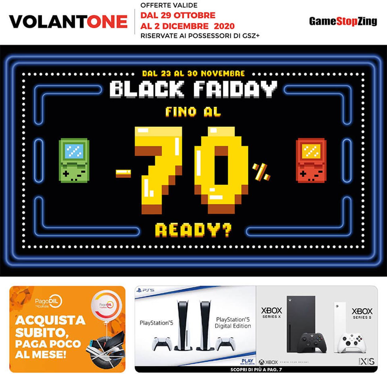 Volantino Gamestop - Black Friday 2020 - Offerte 29/10-02/12/2020