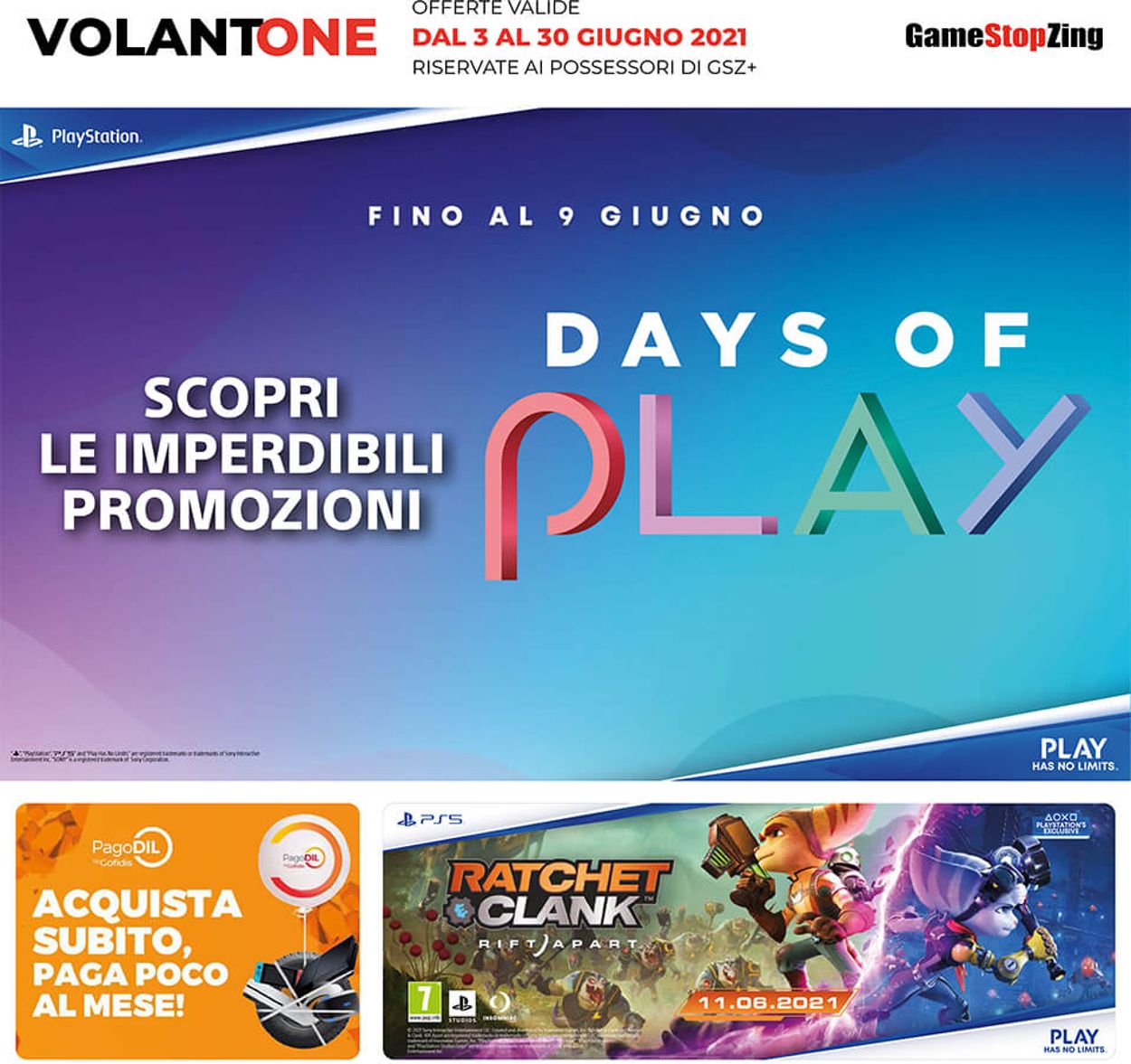 Volantino Gamestop - Offerte 03/06-30/06/2021