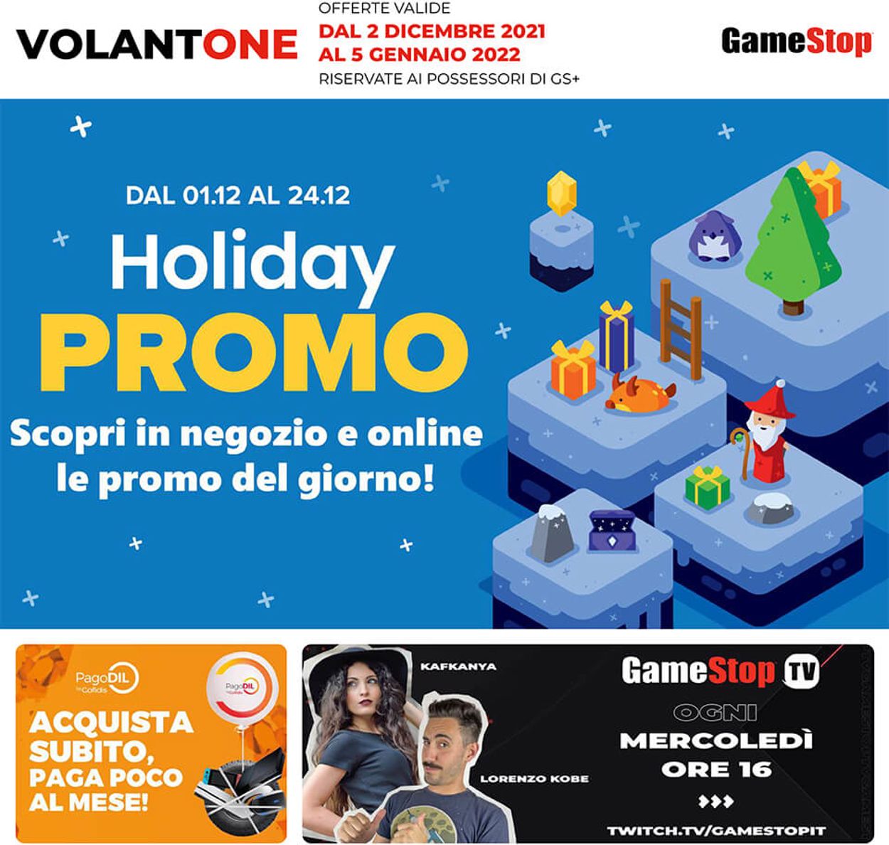 Volantino Gamestop - Natale 2021 - Offerte 02/12-05/01/2022