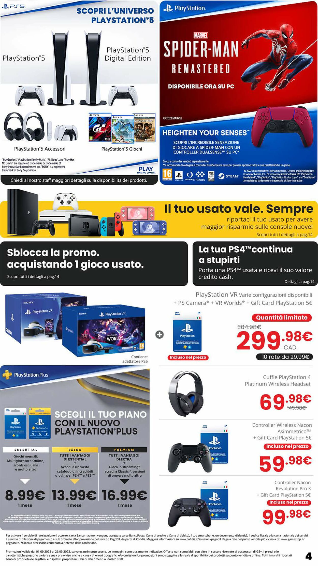 Volantino Gamestop - Offerte 01/09-26/09/2022 (Pagina 4)