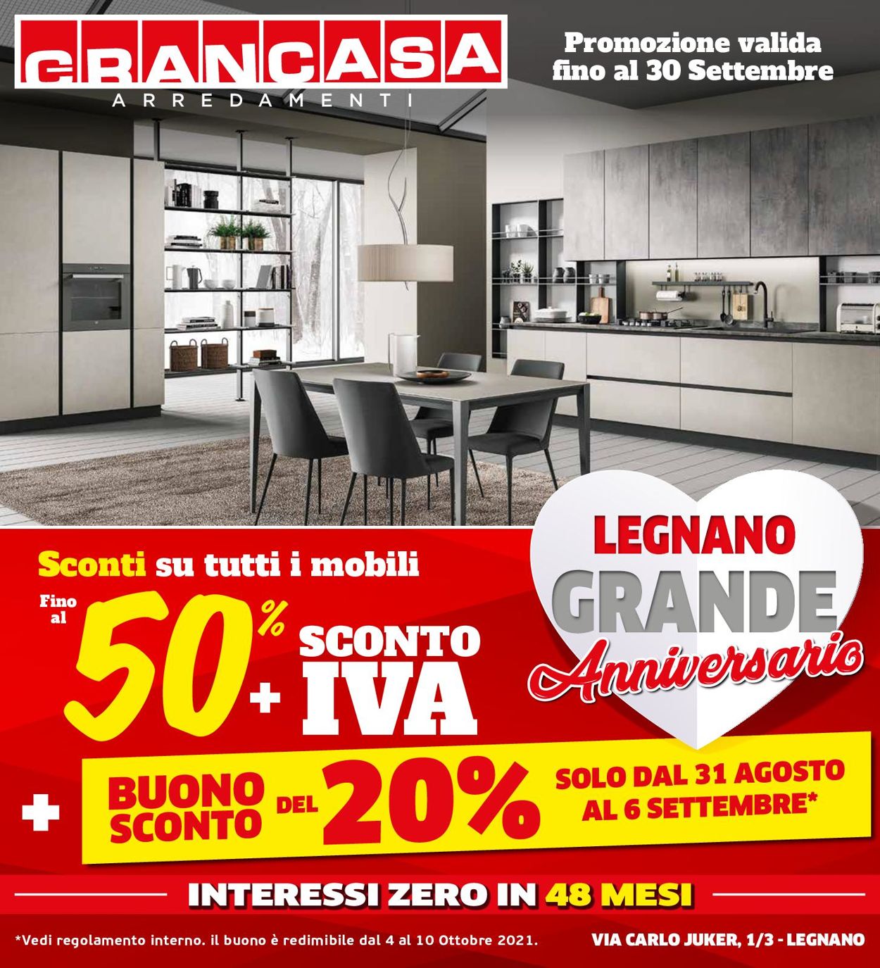 Volantino Grancasa - Offerte 01/09-30/09/2021