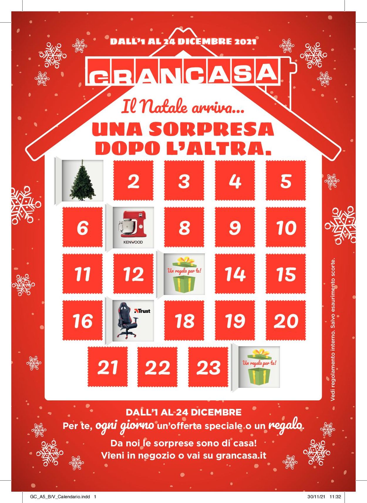Volantino Grancasa - Natale 2021 - Offerte 01/12-24/12/2021