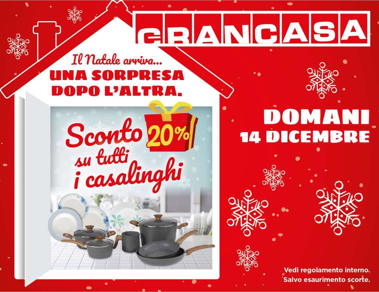Volantino Grancasa - Offerte 14/12-14/12/2021