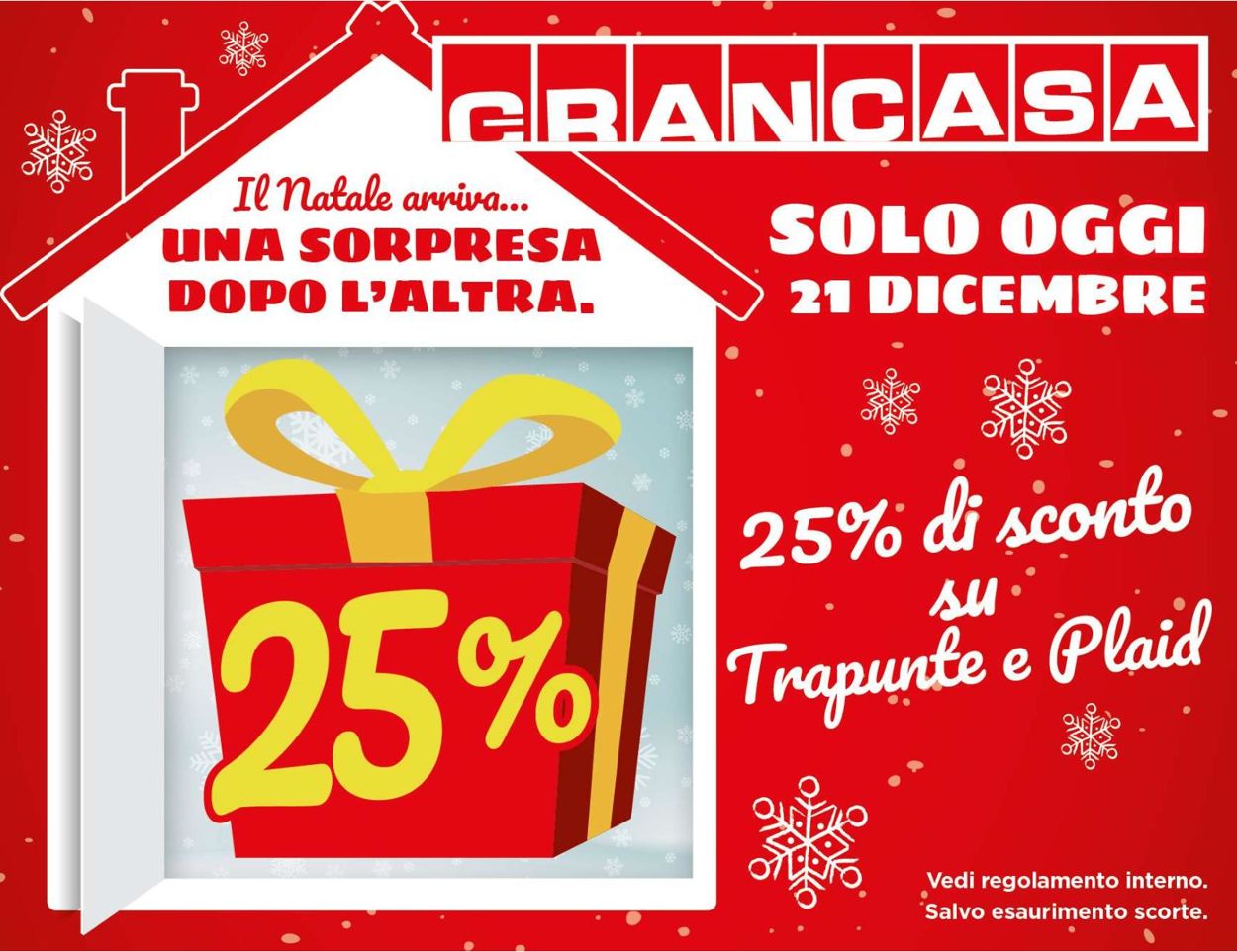 Volantino Grancasa - Offerte 21/12-21/12/2021