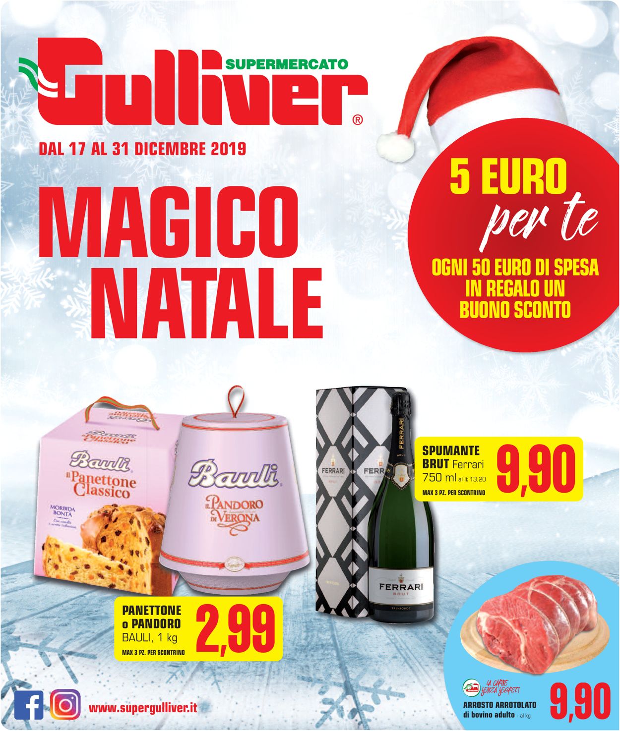 Volantino Il volantino natalizio di Gulliver - Offerte 17/12-31/12/2019