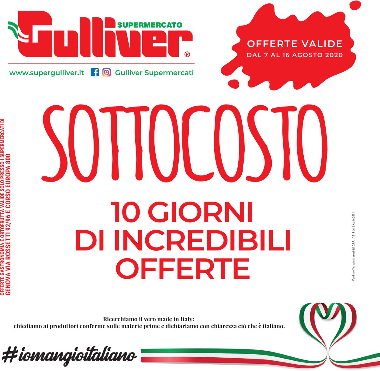 Volantino Gulliver - Offerte 07/08-16/08/2020