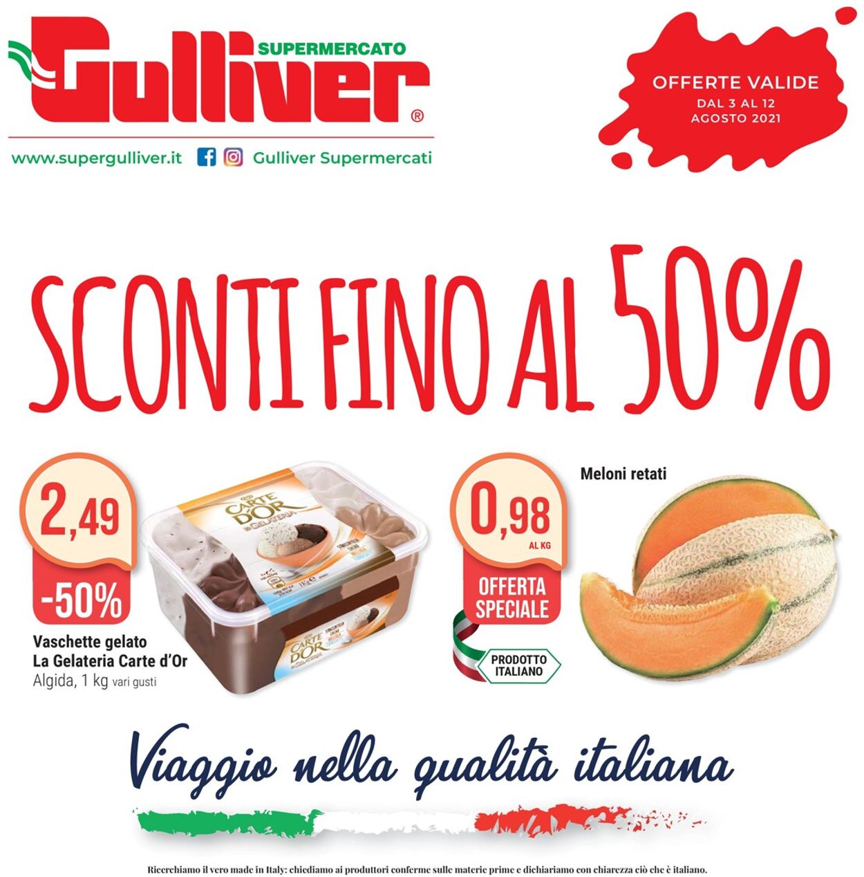 Volantino Gulliver - Offerte 03/08-12/08/2021