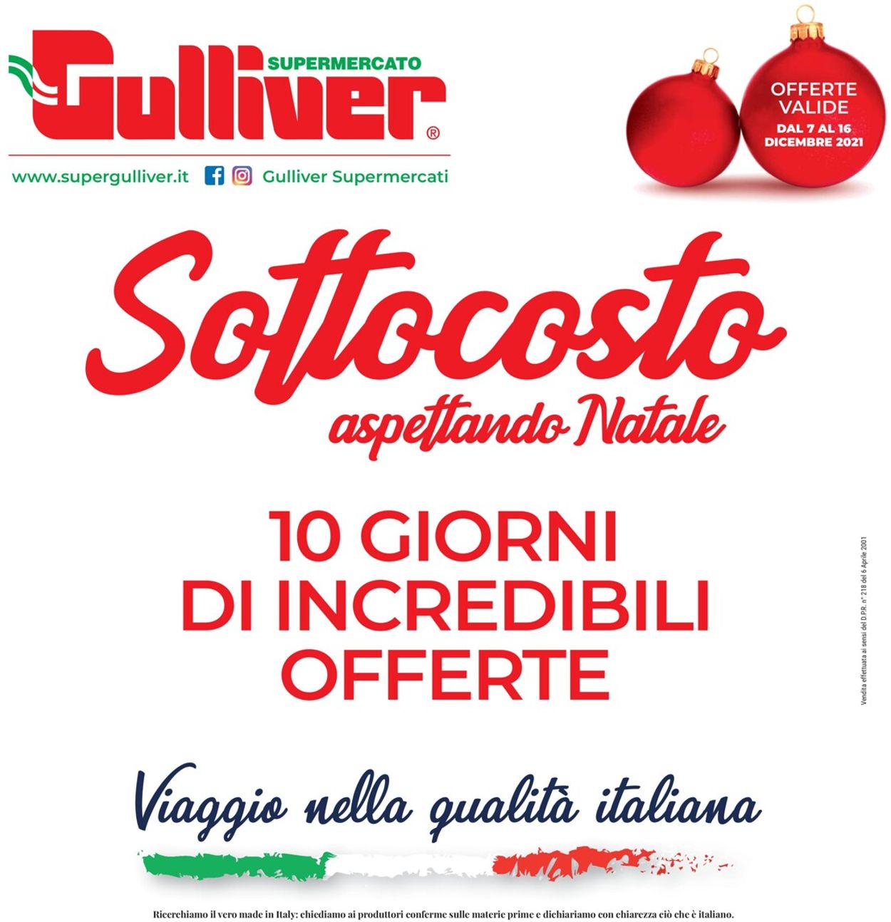 Volantino Gulliver - Offerte 07/12-16/12/2021