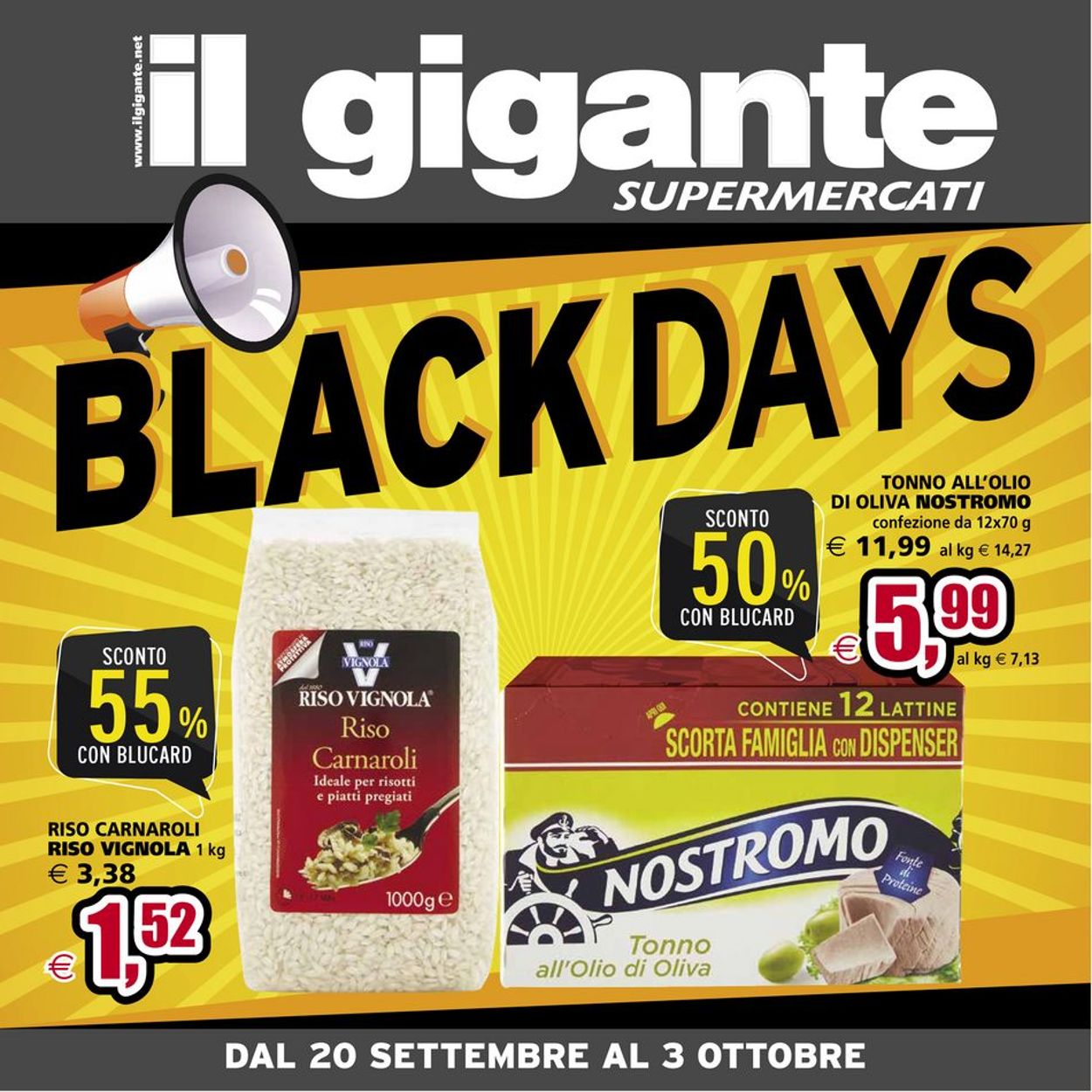 Volantino Il Gigante - Offerte 20/09-03/10/2021