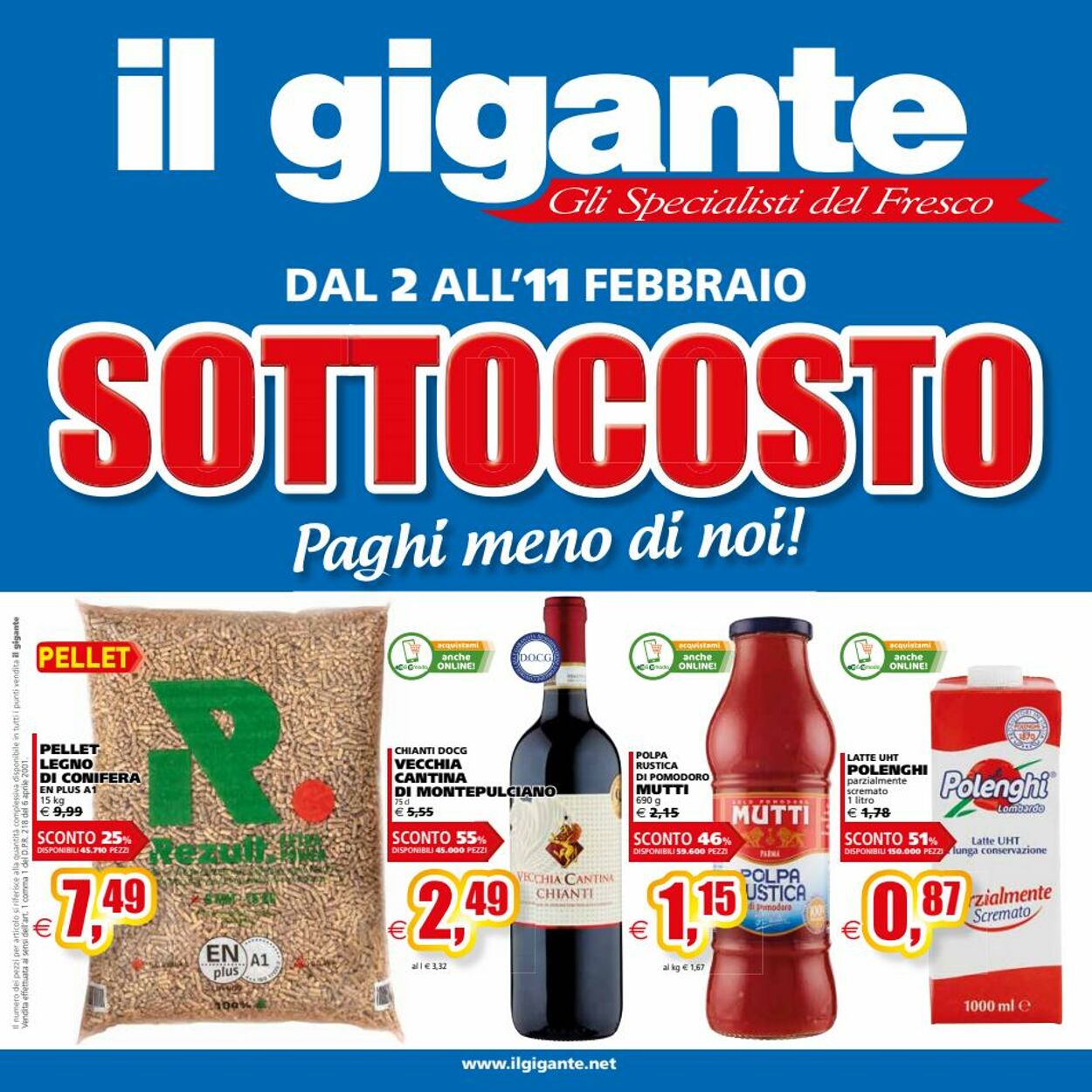 Volantino Il Gigante - Offerte 02/02-11/02/2023