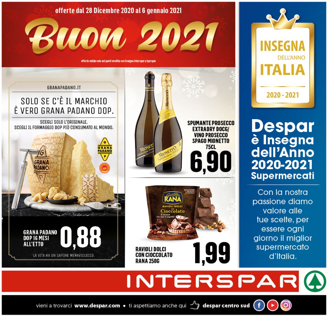 Volantino Interspar -  Capodanno 2021 - Offerte 28/12-06/01/2021