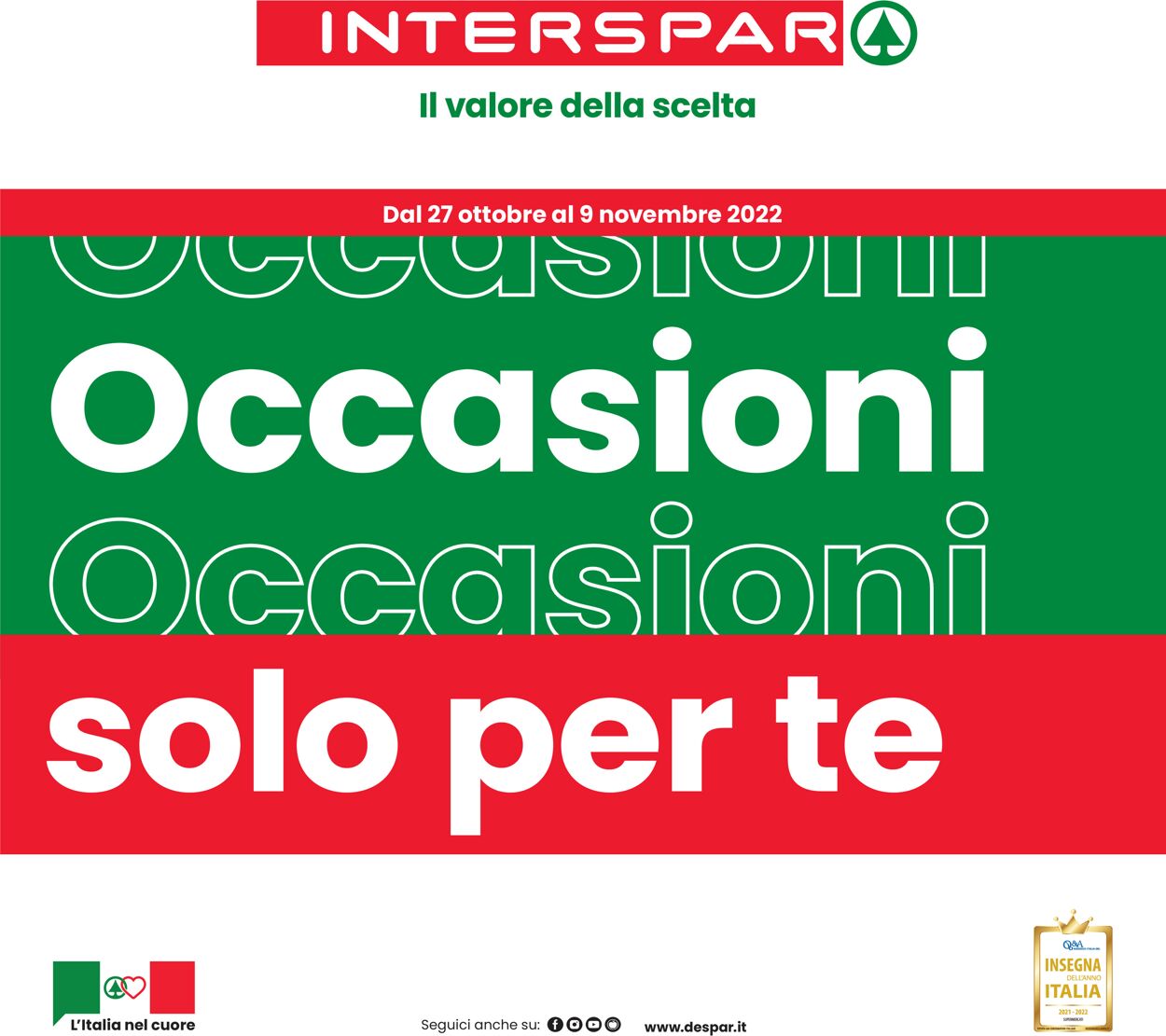 Volantino Interspar - Offerte 27/10-09/11/2022