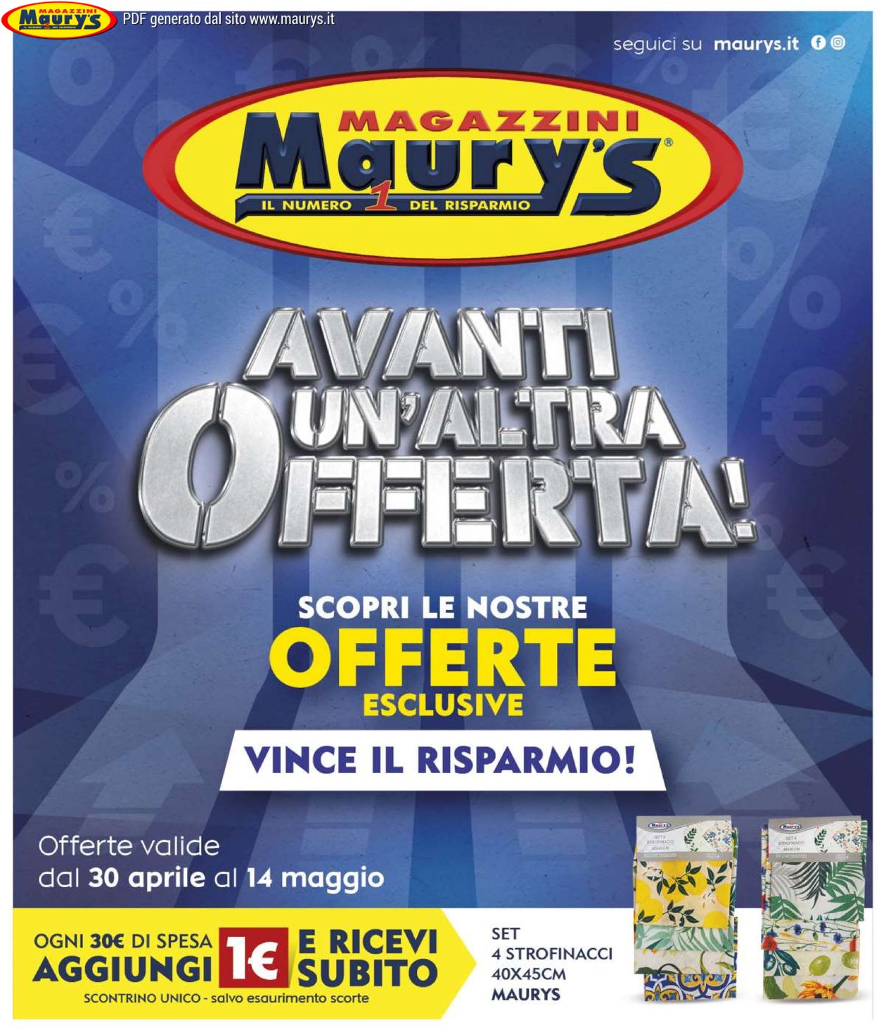 Volantino Maury's - Offerte 30/04-14/05/2022