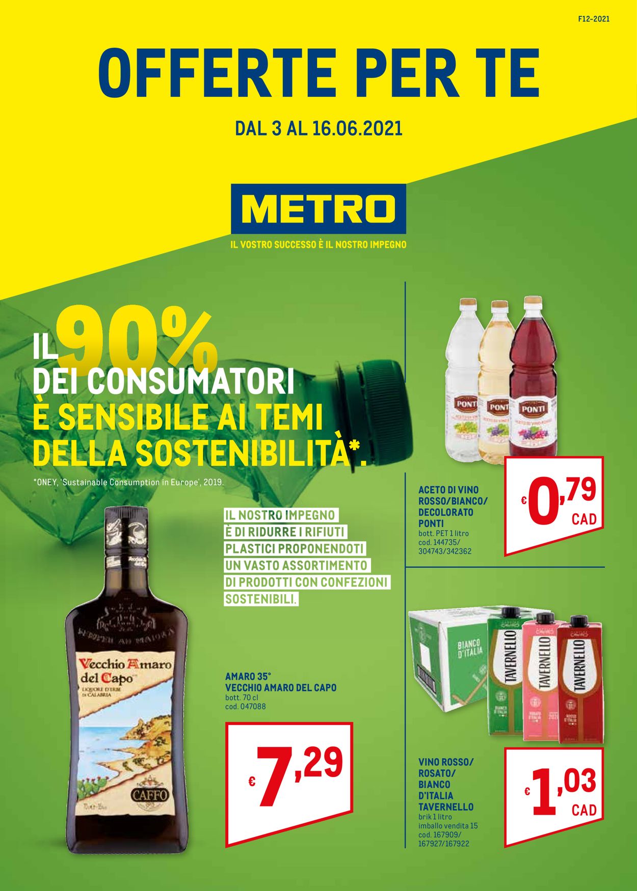 Volantino Metro - Offerte 03/06-16/06/2021