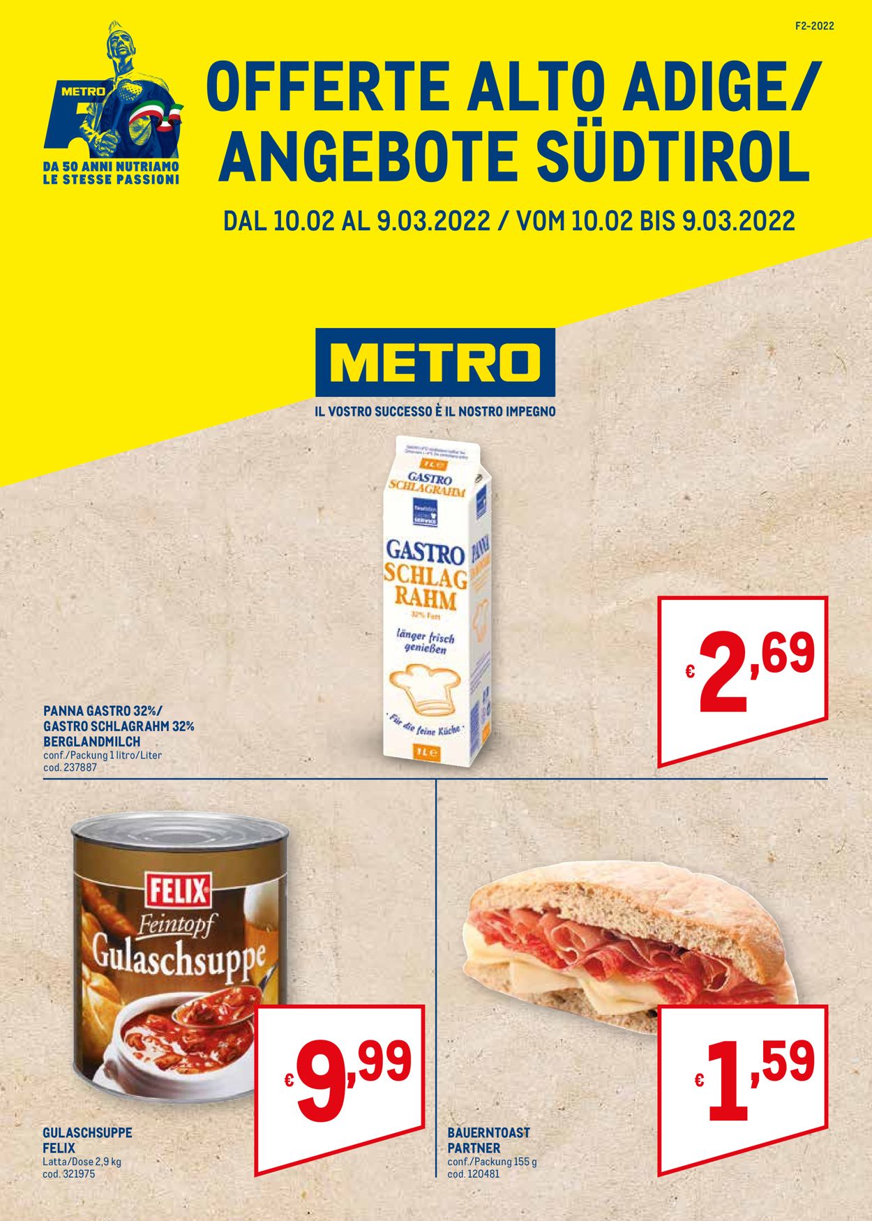 Volantino Metro - Offerte 10/02-09/03/2022