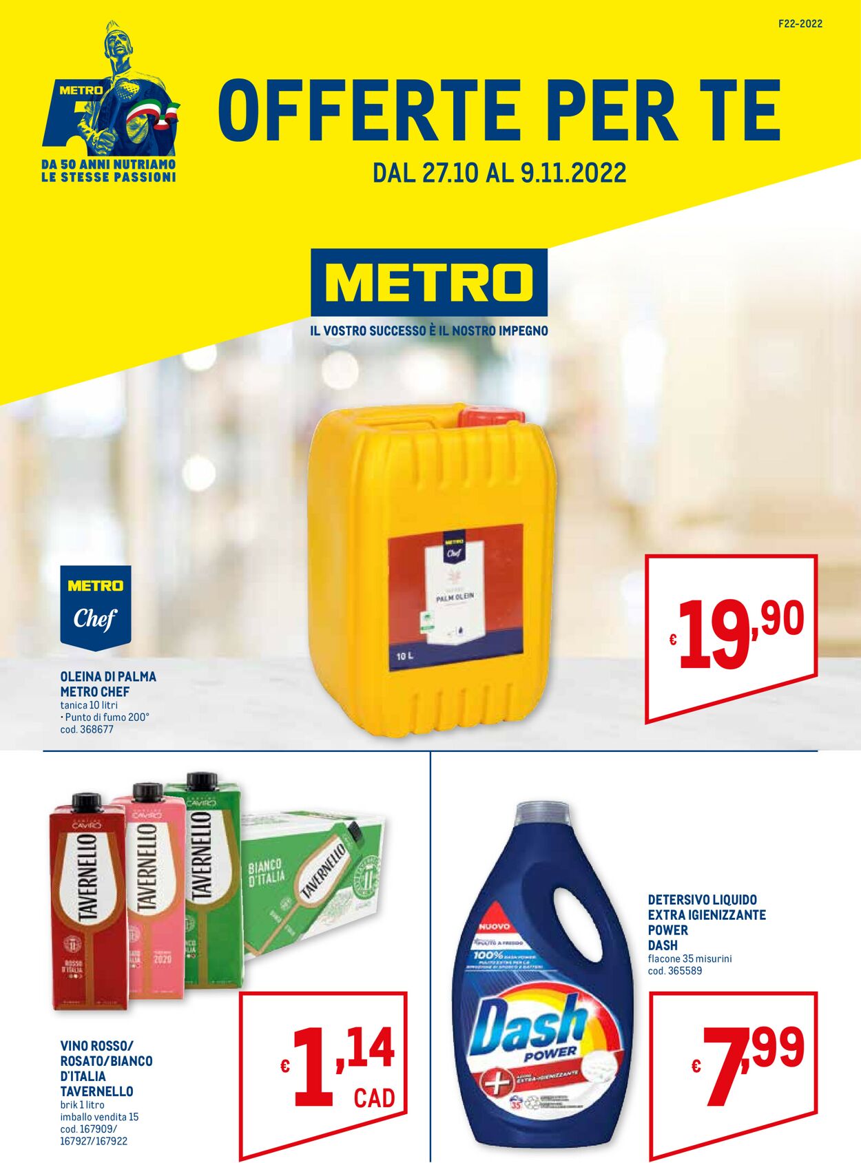 Volantino Metro - Offerte 27/10-09/11/2022