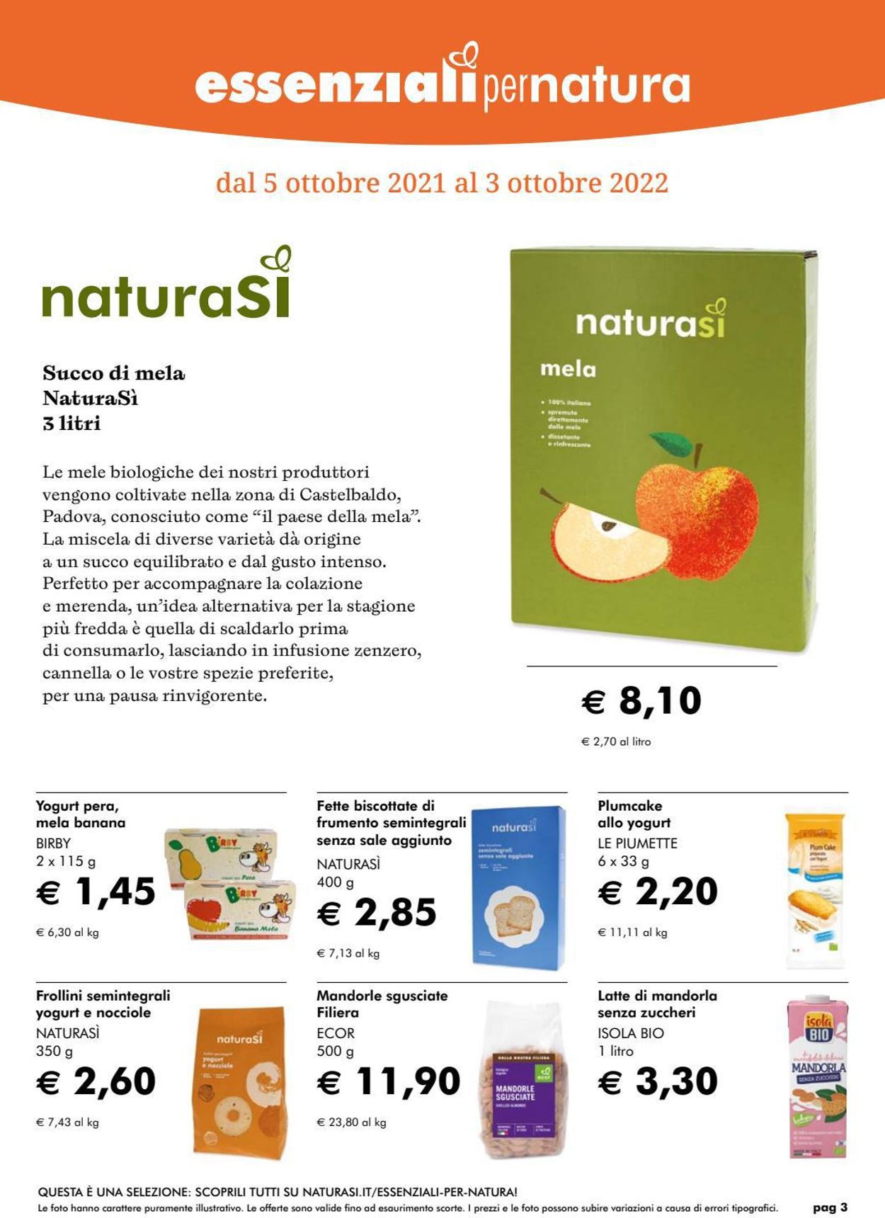 Volantino Natura Sì - Offerte 27/10-01/02/2022 (Pagina 3)