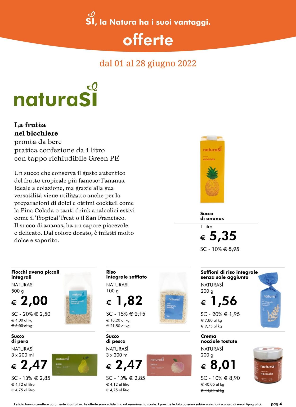 Volantino Natura Sì - Offerte 01/06-28/06/2022 (Pagina 4)
