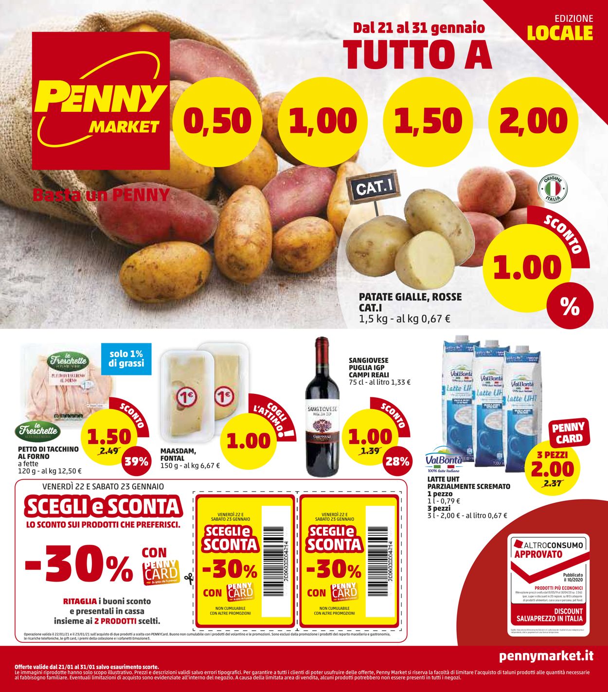 Volantino Penny Market - Locale - Offerte 21/01-31/01/2021