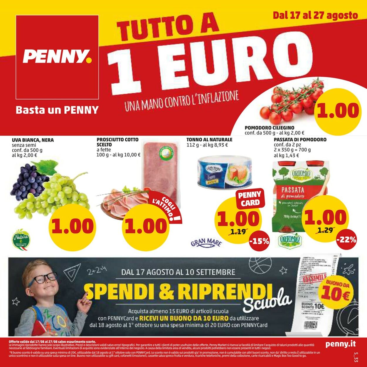 Volantino Penny Market - Offerte 17/08-27/08/2023