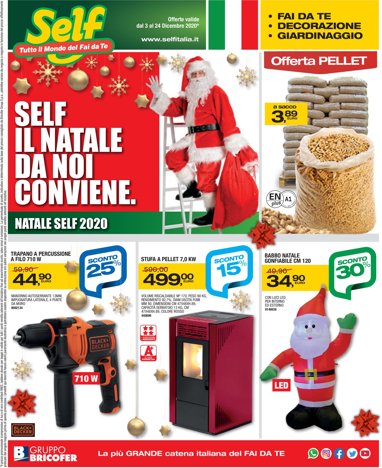 Volantino Self Natale 2020 - Offerte 03/12-24/12/2020