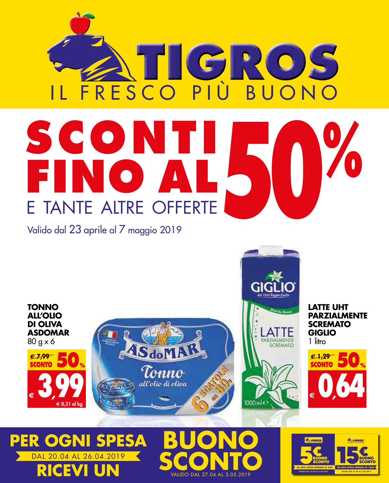 Volantino Tigros - Offerte 23/06-07/07/2019