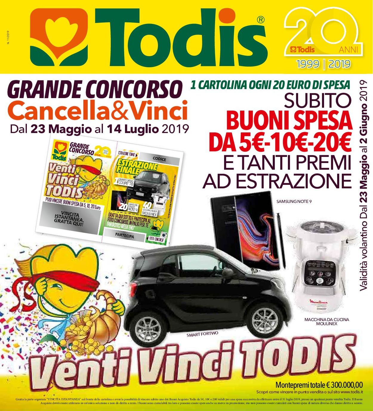 Volantino Todis - Offerte 23/05-14/06/2019
